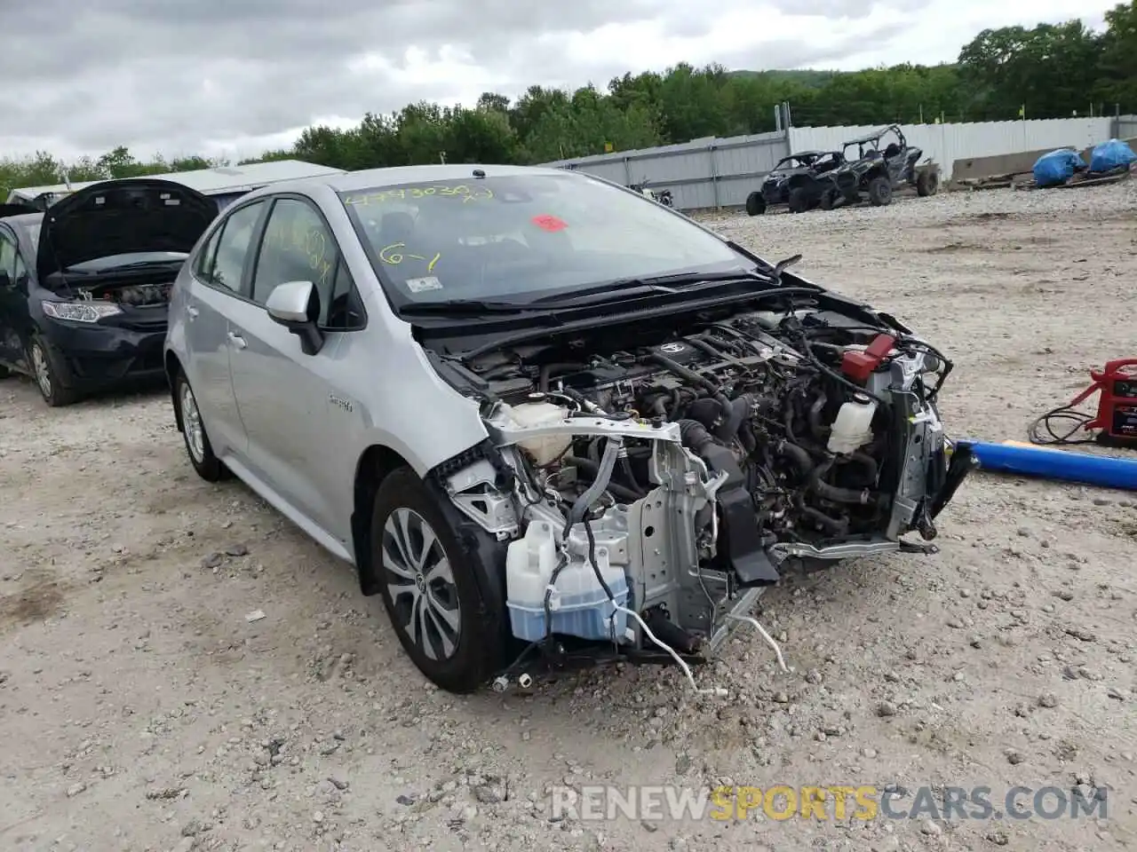 1 Photograph of a damaged car JTDEBRBE9LJ006066 TOYOTA COROLLA 2020