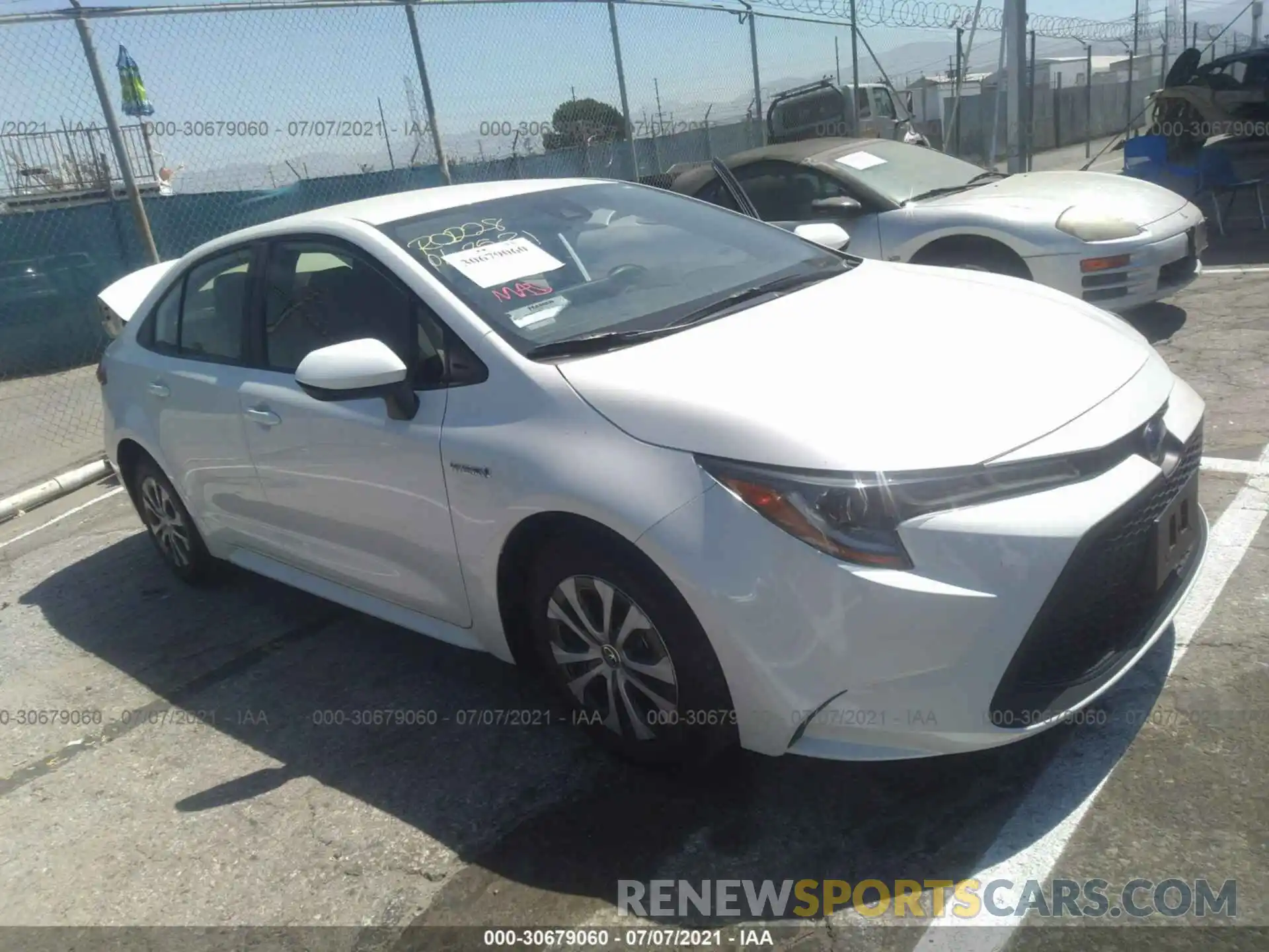 1 Photograph of a damaged car JTDEBRBE9LJ006214 TOYOTA COROLLA 2020