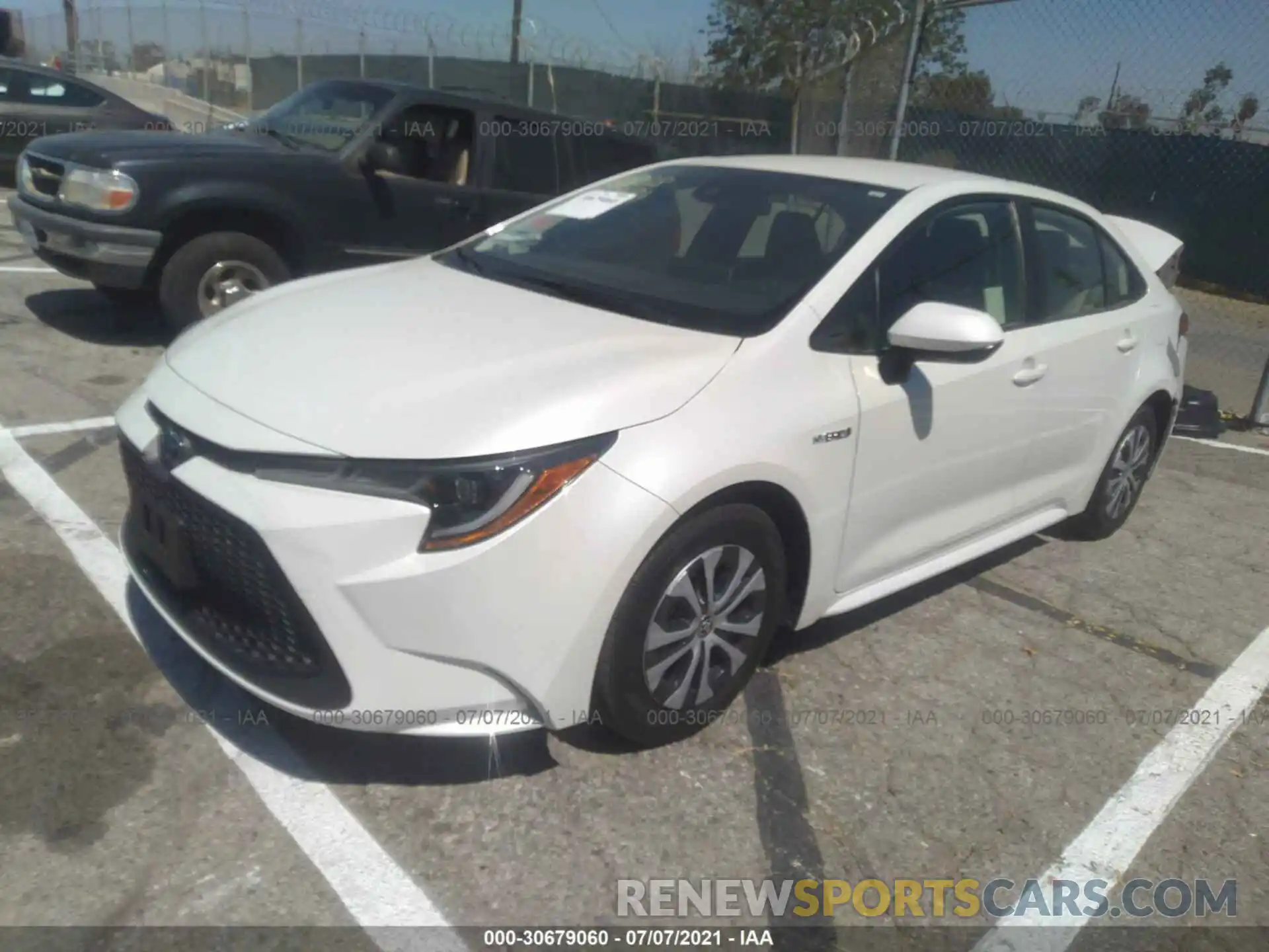 2 Photograph of a damaged car JTDEBRBE9LJ006214 TOYOTA COROLLA 2020