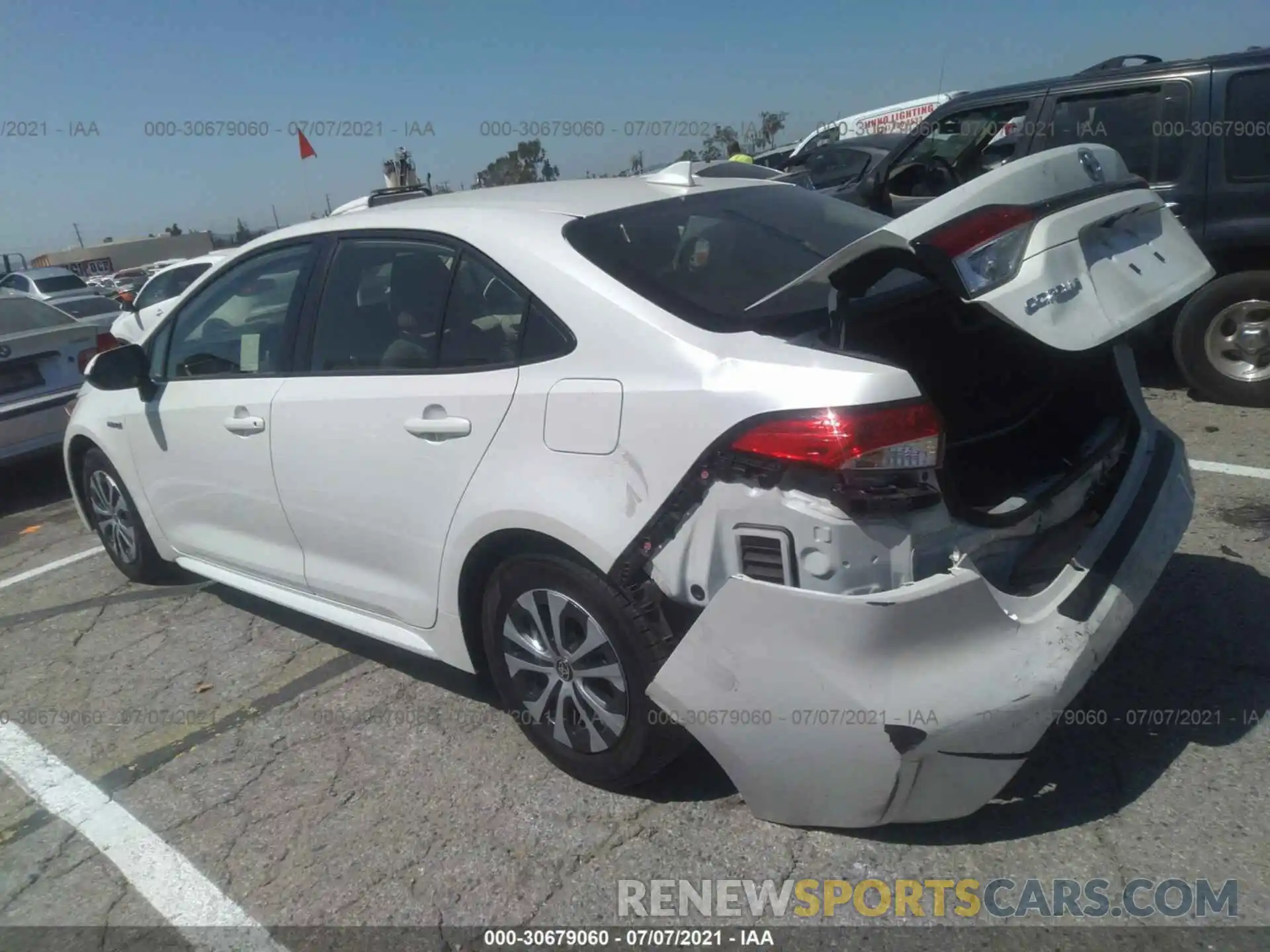 3 Photograph of a damaged car JTDEBRBE9LJ006214 TOYOTA COROLLA 2020