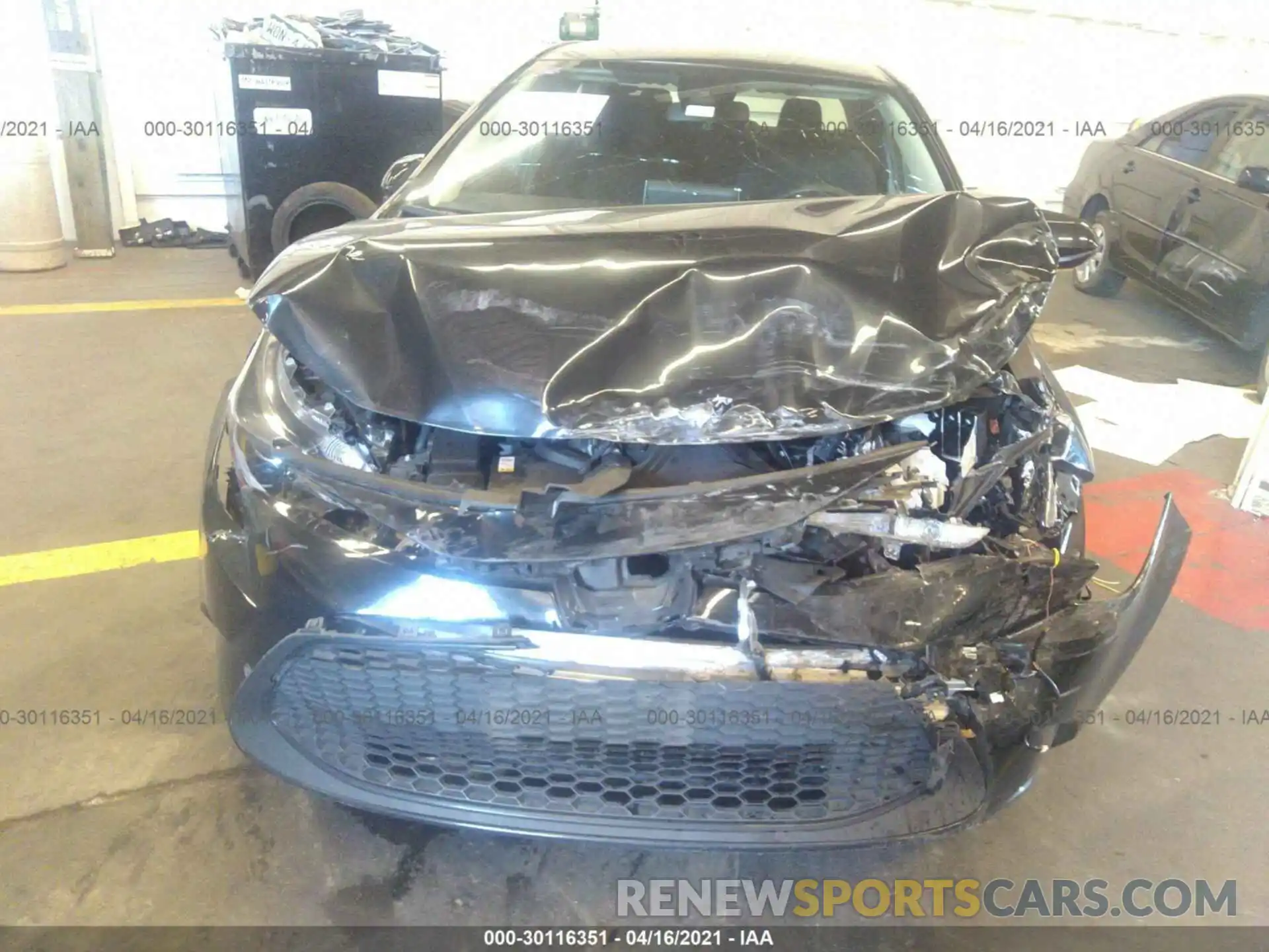 6 Photograph of a damaged car JTDEBRBE9LJ006486 TOYOTA COROLLA 2020