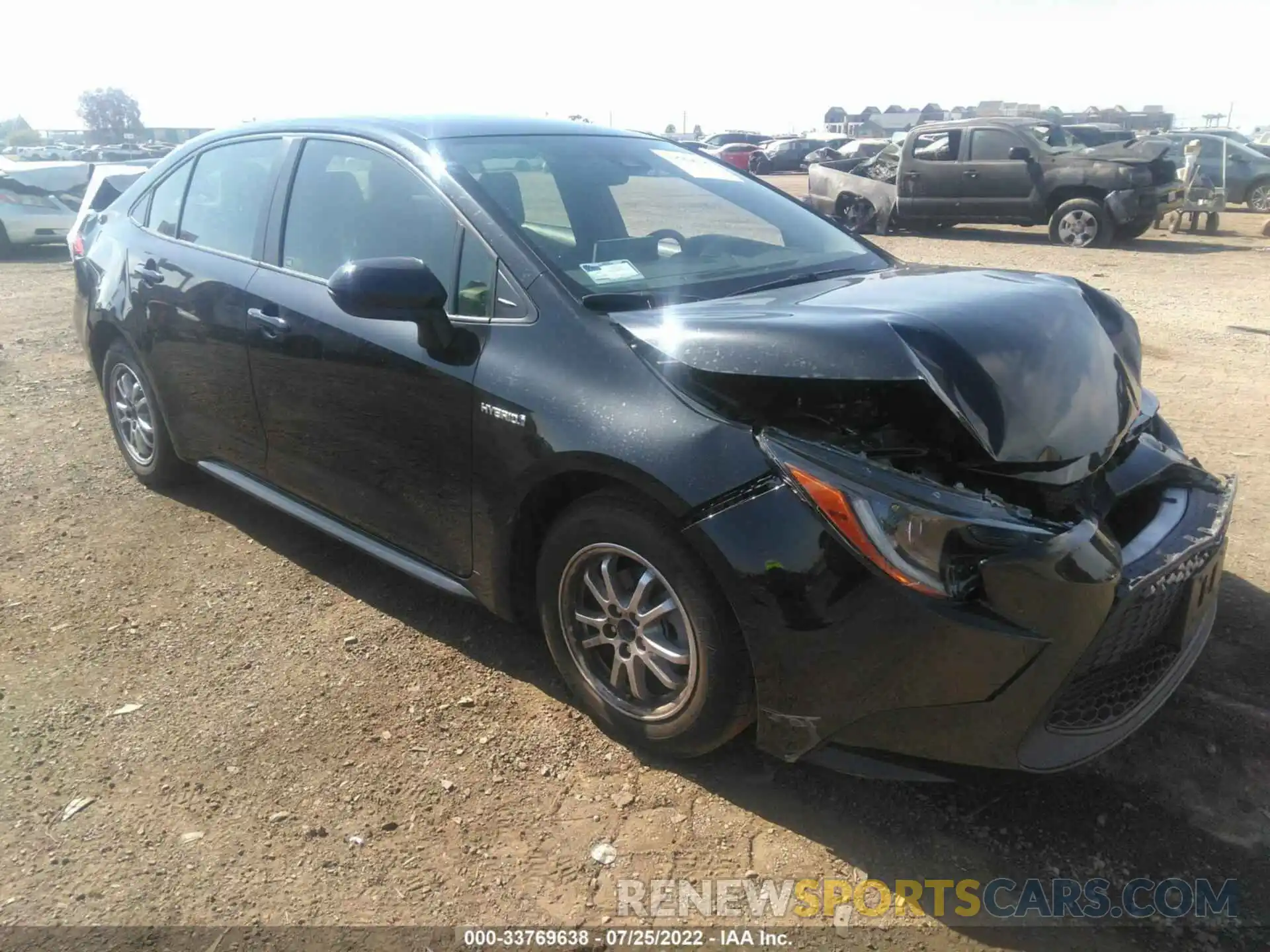 1 Photograph of a damaged car JTDEBRBE9LJ007024 TOYOTA COROLLA 2020