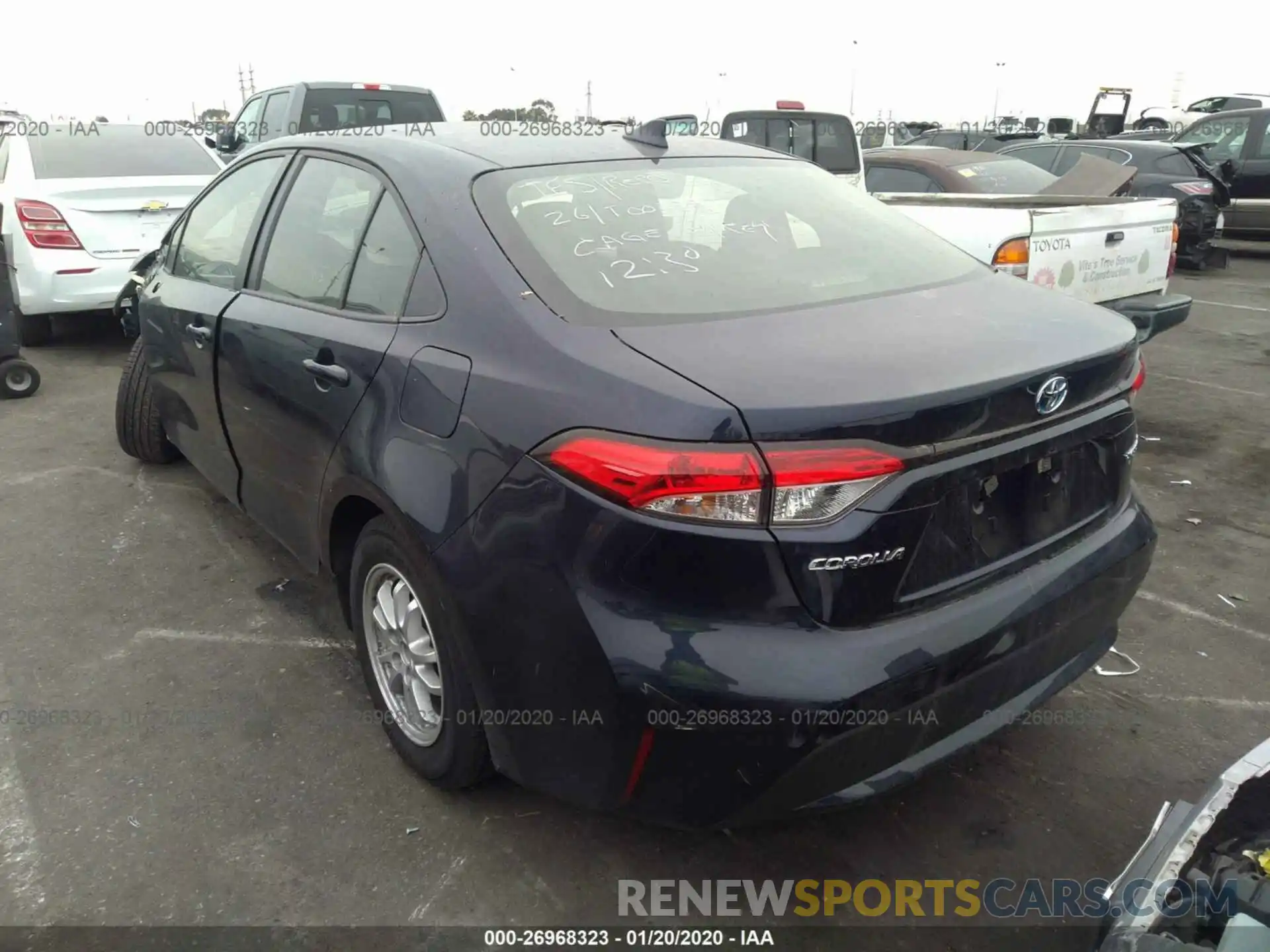 3 Photograph of a damaged car JTDEBRBE9LJ007377 TOYOTA COROLLA 2020