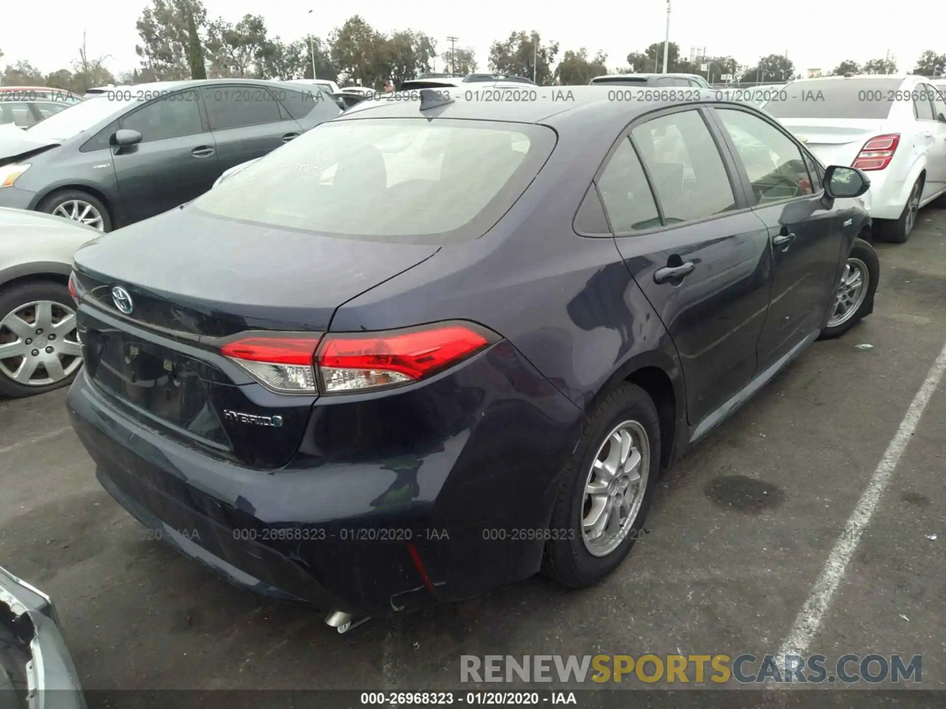 4 Photograph of a damaged car JTDEBRBE9LJ007377 TOYOTA COROLLA 2020