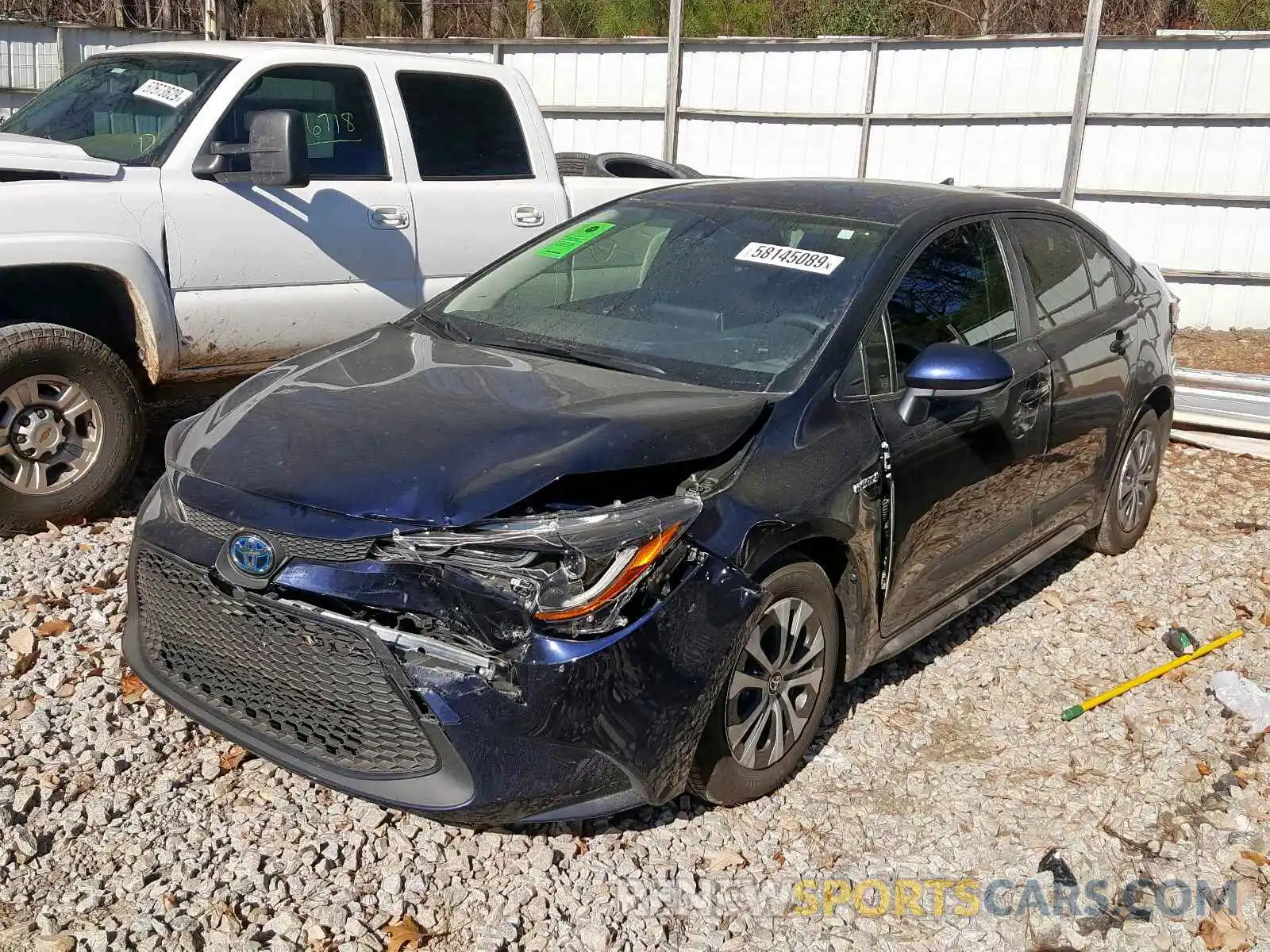 2 Photograph of a damaged car JTDEBRBE9LJ007475 TOYOTA COROLLA 2020