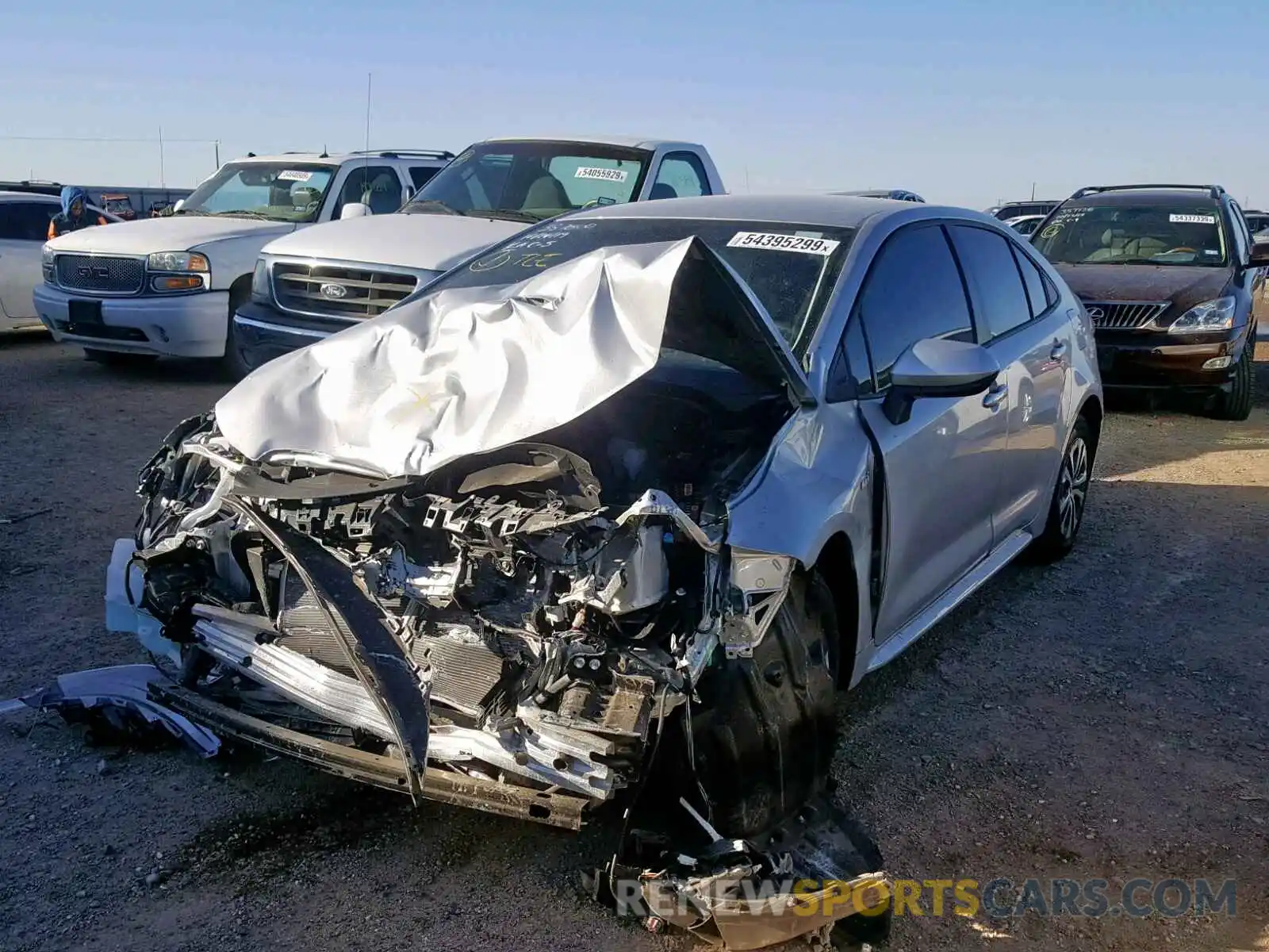 2 Photograph of a damaged car JTDEBRBE9LJ007623 TOYOTA COROLLA 2020