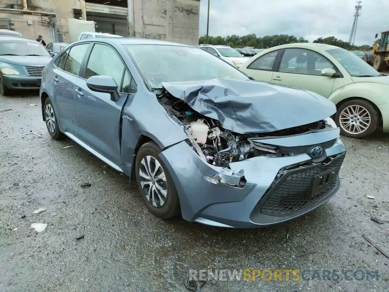 1 Photograph of a damaged car JTDEBRBE9LJ008044 TOYOTA COROLLA 2020