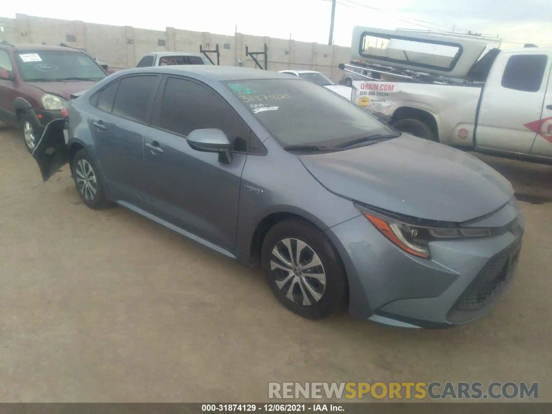 1 Photograph of a damaged car JTDEBRBE9LJ009453 TOYOTA COROLLA 2020