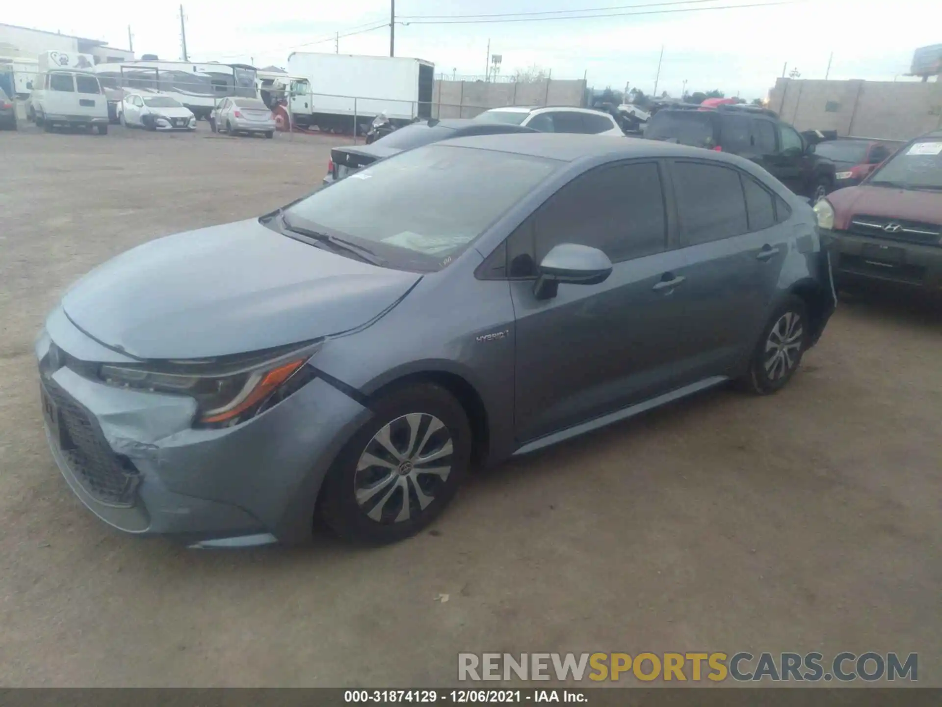 2 Photograph of a damaged car JTDEBRBE9LJ009453 TOYOTA COROLLA 2020