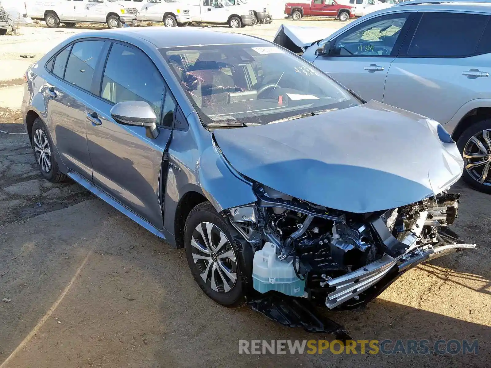 1 Photograph of a damaged car JTDEBRBE9LJ009856 TOYOTA COROLLA 2020