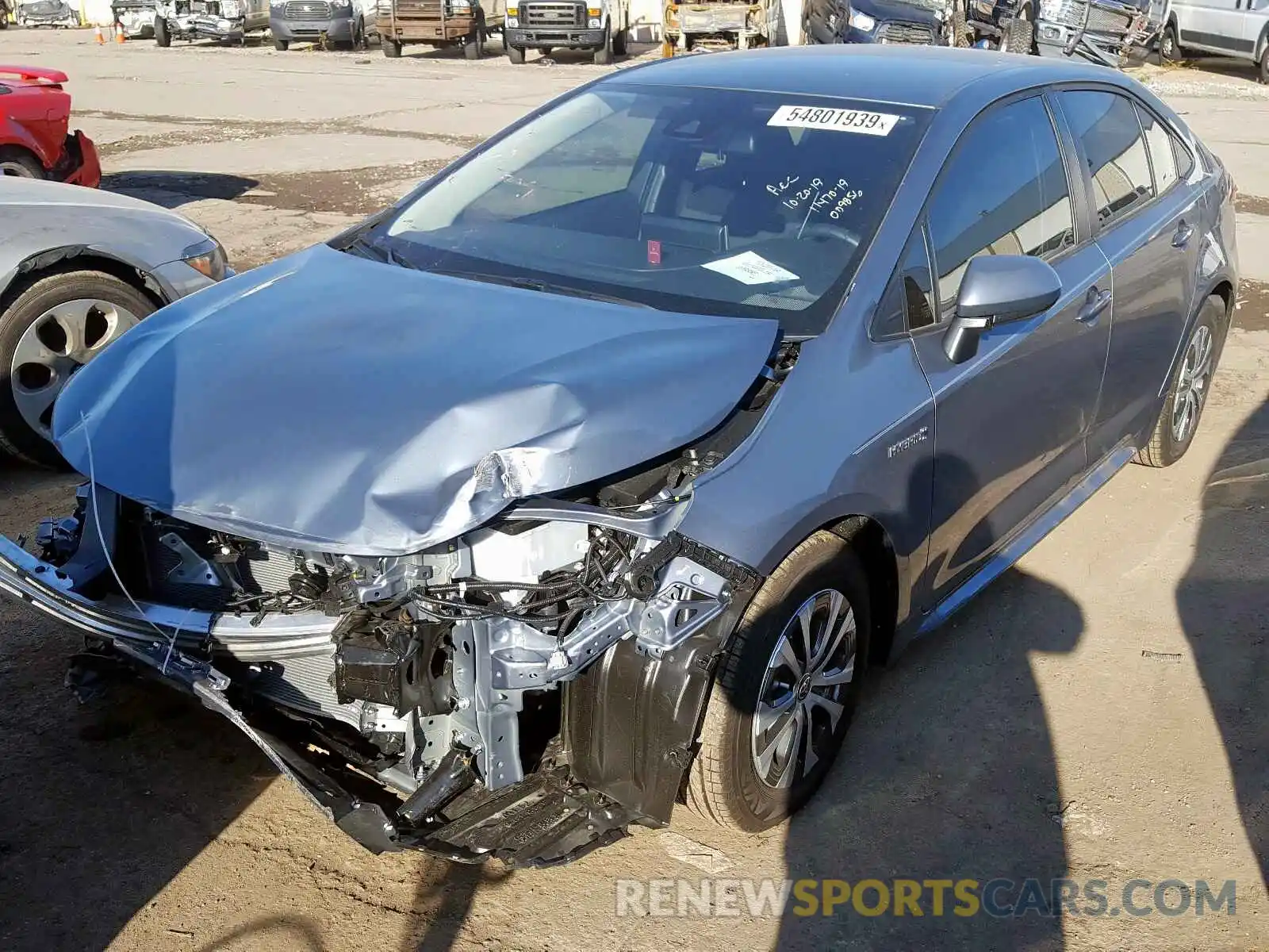 2 Photograph of a damaged car JTDEBRBE9LJ009856 TOYOTA COROLLA 2020