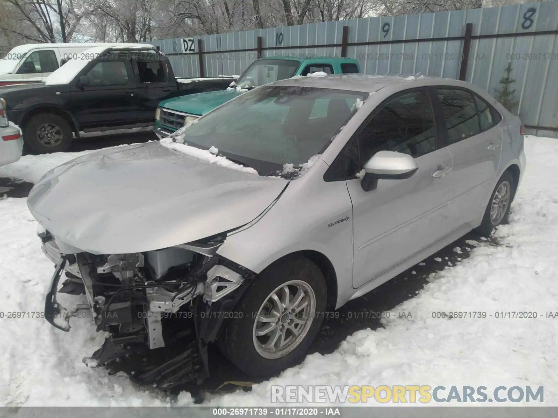 2 Photograph of a damaged car JTDEBRBE9LJ010540 TOYOTA COROLLA 2020