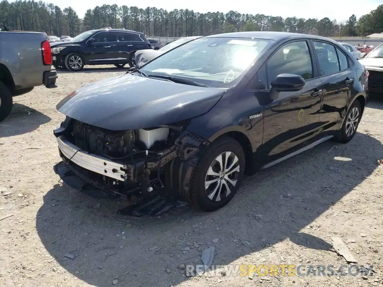 2 Photograph of a damaged car JTDEBRBE9LJ011509 TOYOTA COROLLA 2020