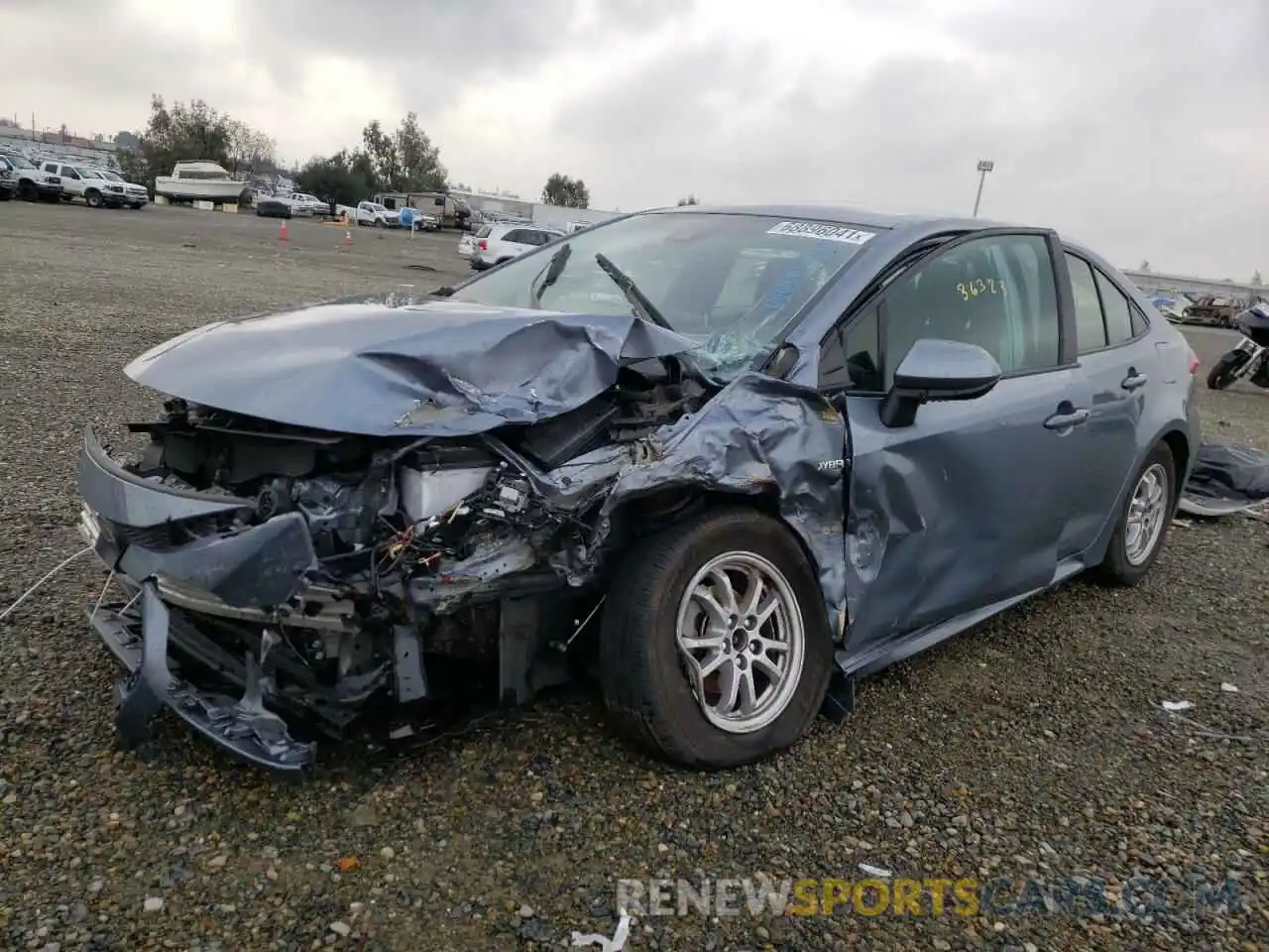 2 Photograph of a damaged car JTDEBRBE9LJ013289 TOYOTA COROLLA 2020