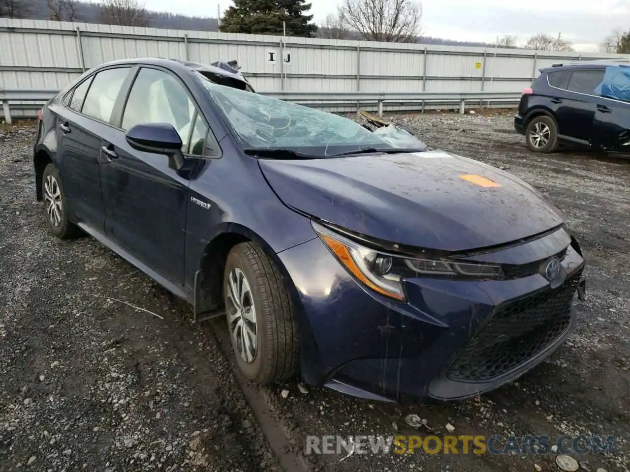 1 Photograph of a damaged car JTDEBRBE9LJ013874 TOYOTA COROLLA 2020