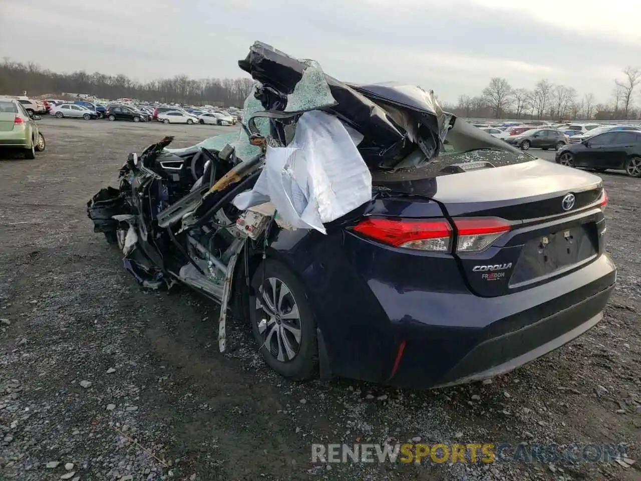 3 Photograph of a damaged car JTDEBRBE9LJ013874 TOYOTA COROLLA 2020