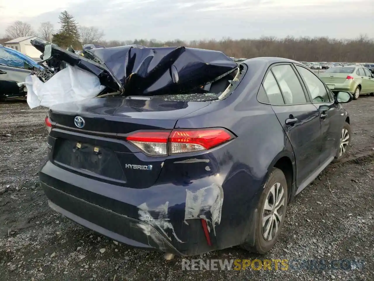 4 Photograph of a damaged car JTDEBRBE9LJ013874 TOYOTA COROLLA 2020