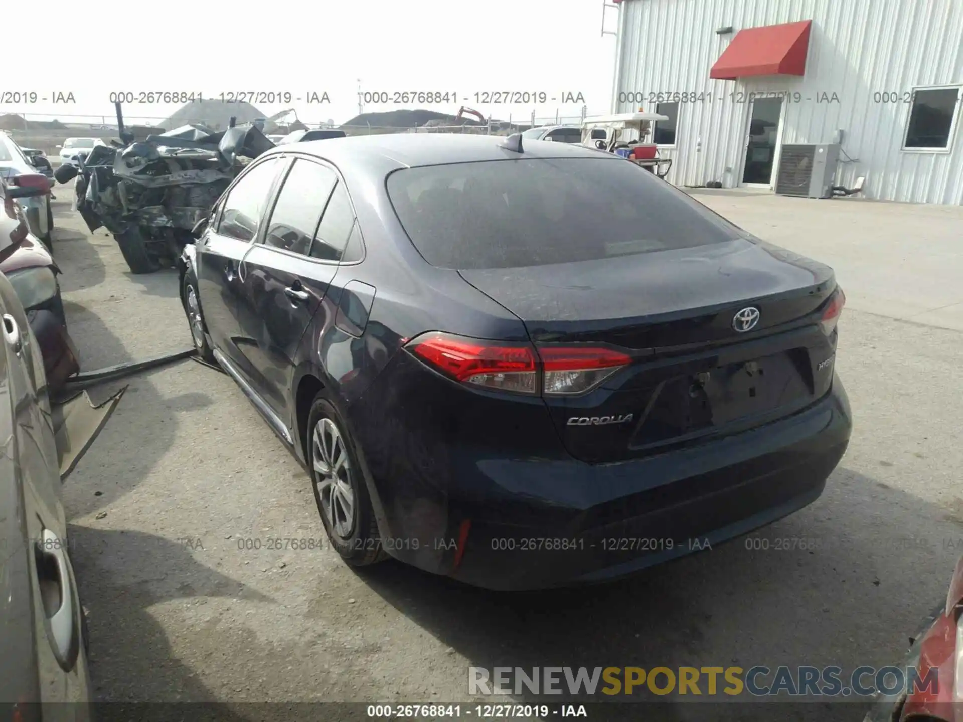 3 Photograph of a damaged car JTDEBRBE9LJ014992 TOYOTA COROLLA 2020