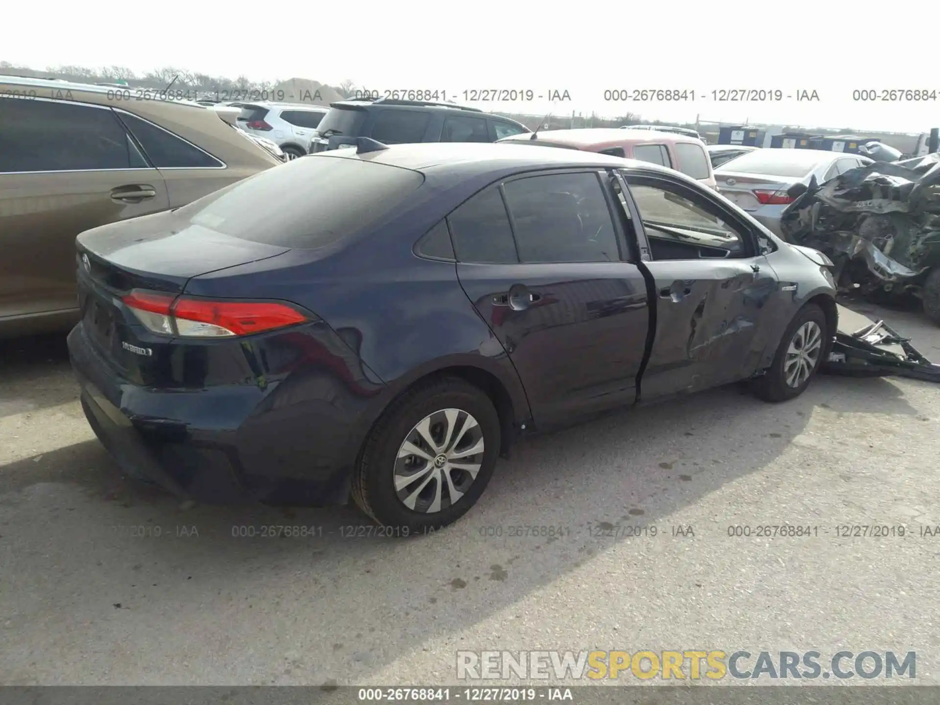 4 Photograph of a damaged car JTDEBRBE9LJ014992 TOYOTA COROLLA 2020