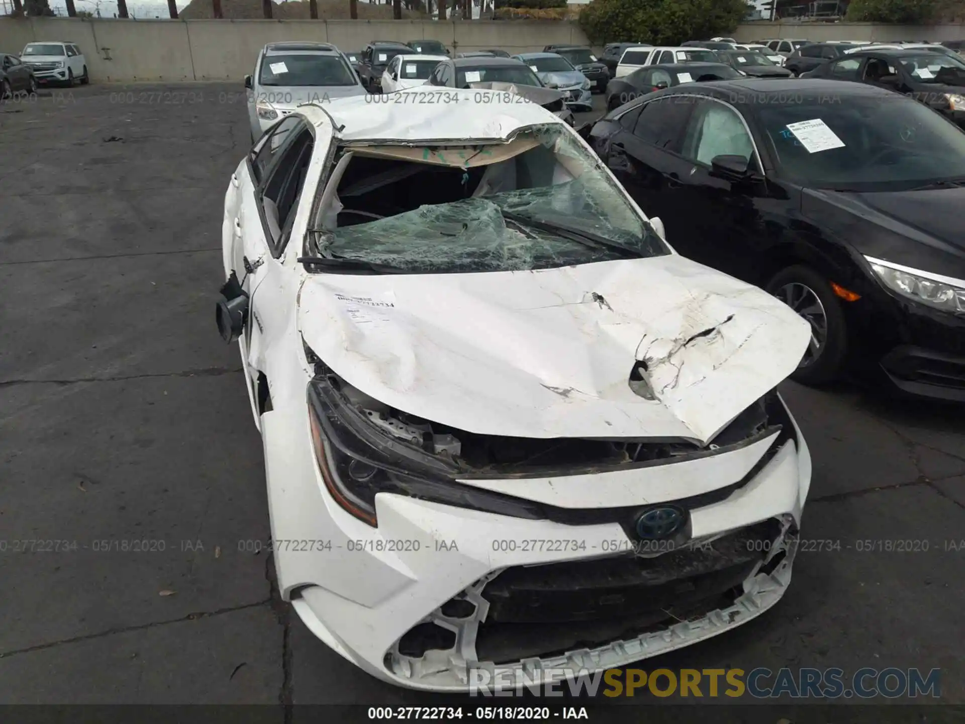 6 Photograph of a damaged car JTDEBRBE9LJ015415 TOYOTA COROLLA 2020