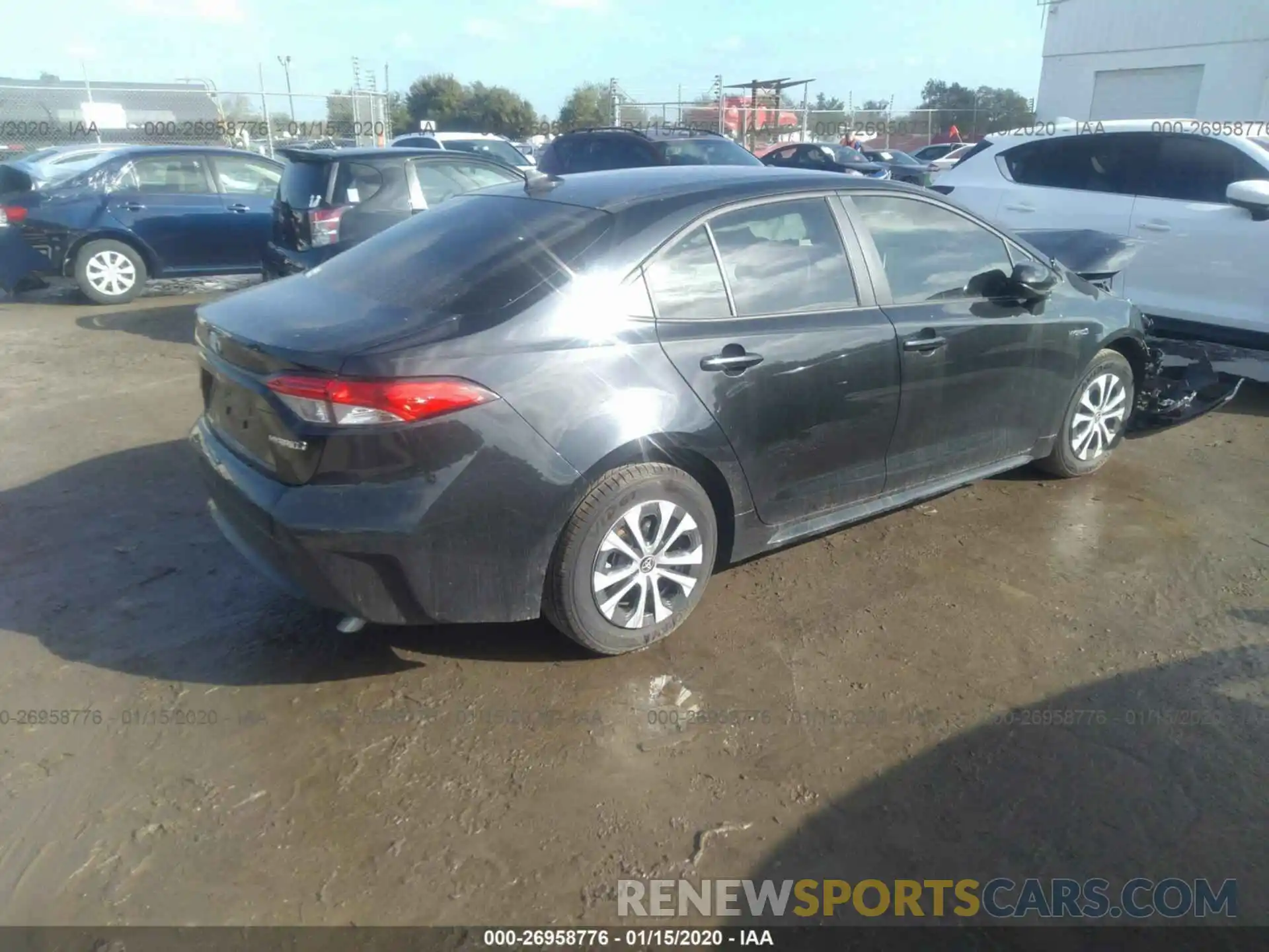 4 Photograph of a damaged car JTDEBRBE9LJ015625 TOYOTA COROLLA 2020