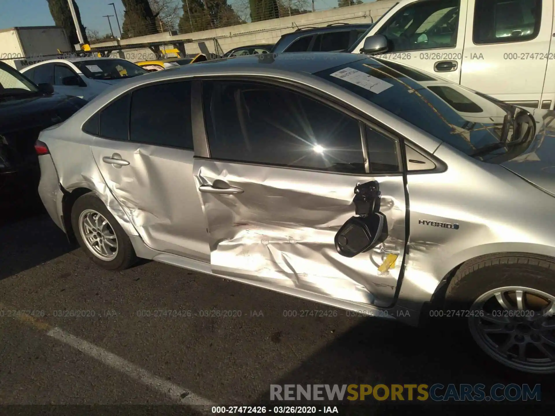 6 Photograph of a damaged car JTDEBRBE9LJ015821 TOYOTA COROLLA 2020