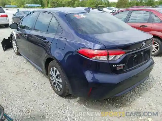 3 Photograph of a damaged car JTDEBRBE9LJ015902 TOYOTA COROLLA 2020