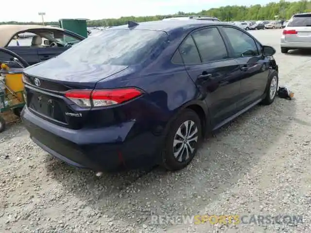 4 Photograph of a damaged car JTDEBRBE9LJ015902 TOYOTA COROLLA 2020