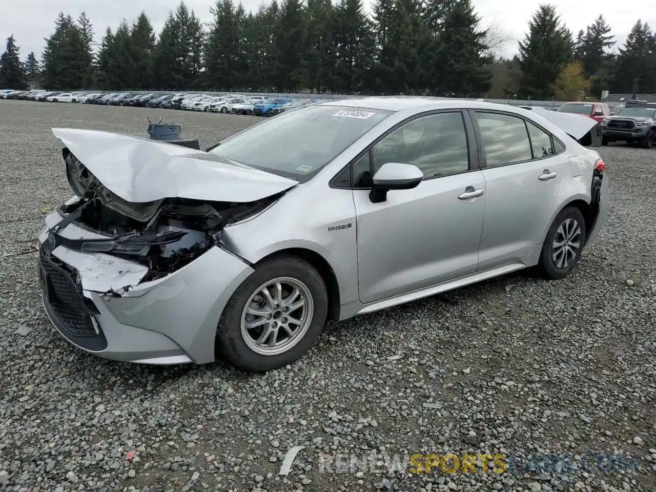 1 Photograph of a damaged car JTDEBRBE9LJ015950 TOYOTA COROLLA 2020