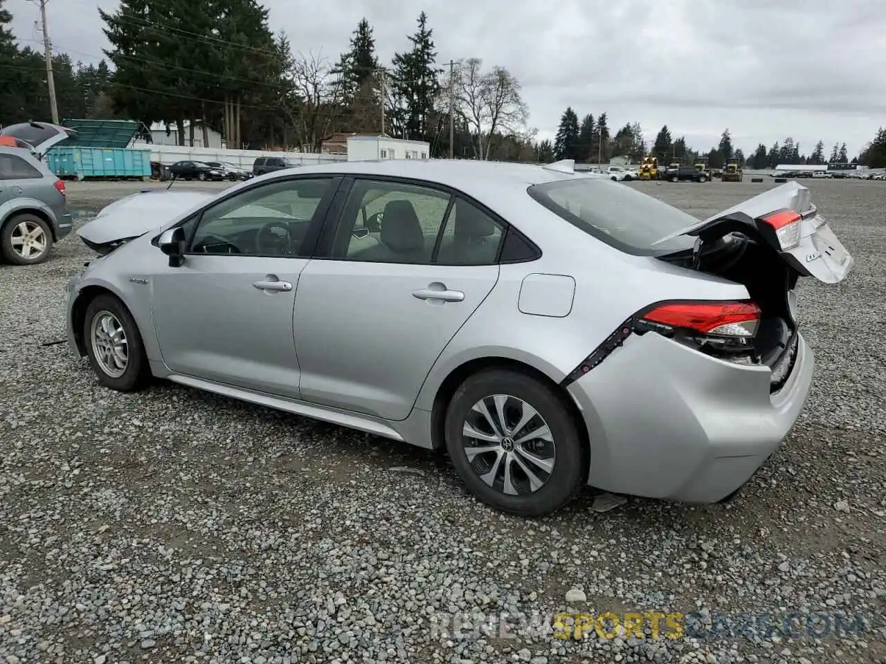 2 Photograph of a damaged car JTDEBRBE9LJ015950 TOYOTA COROLLA 2020