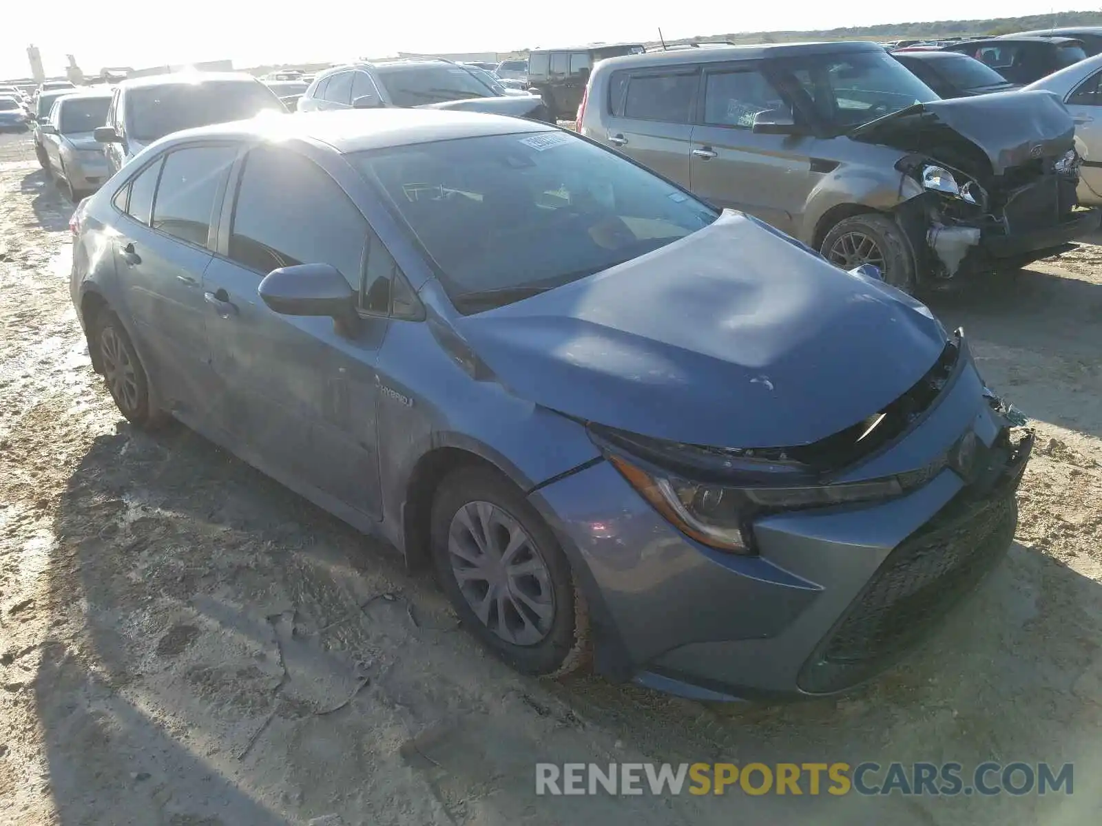 1 Photograph of a damaged car JTDEBRBE9LJ016421 TOYOTA COROLLA 2020