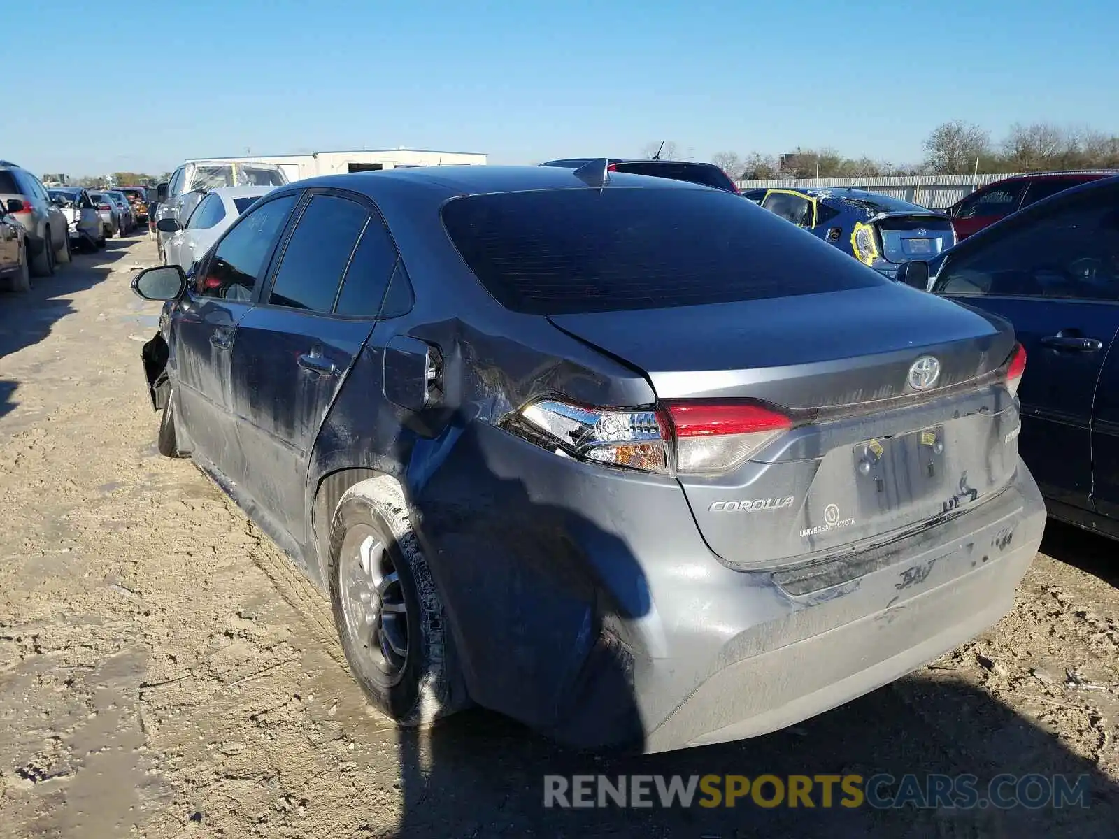 3 Photograph of a damaged car JTDEBRBE9LJ016421 TOYOTA COROLLA 2020