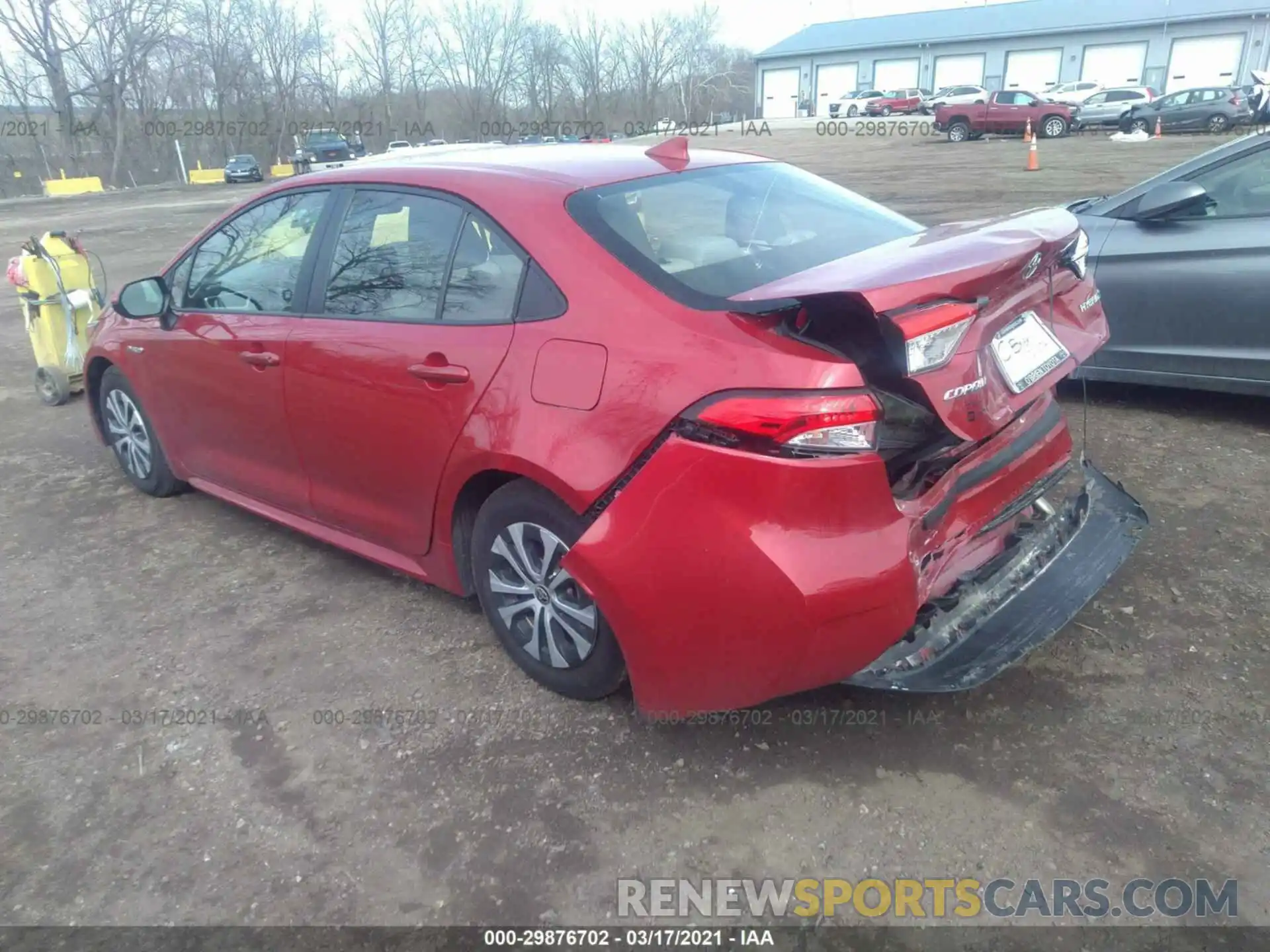 3 Photograph of a damaged car JTDEBRBE9LJ016970 TOYOTA COROLLA 2020