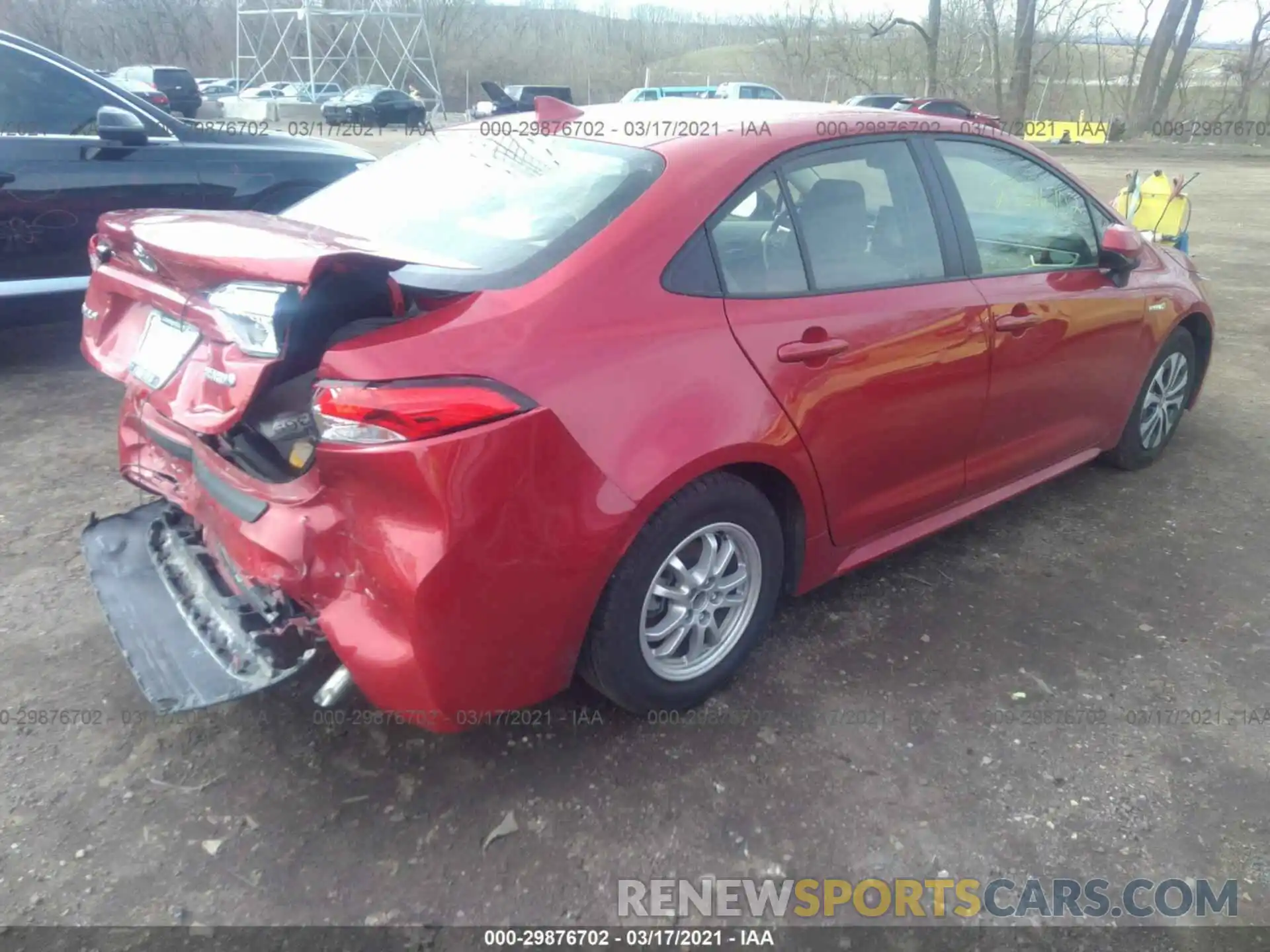 4 Photograph of a damaged car JTDEBRBE9LJ016970 TOYOTA COROLLA 2020