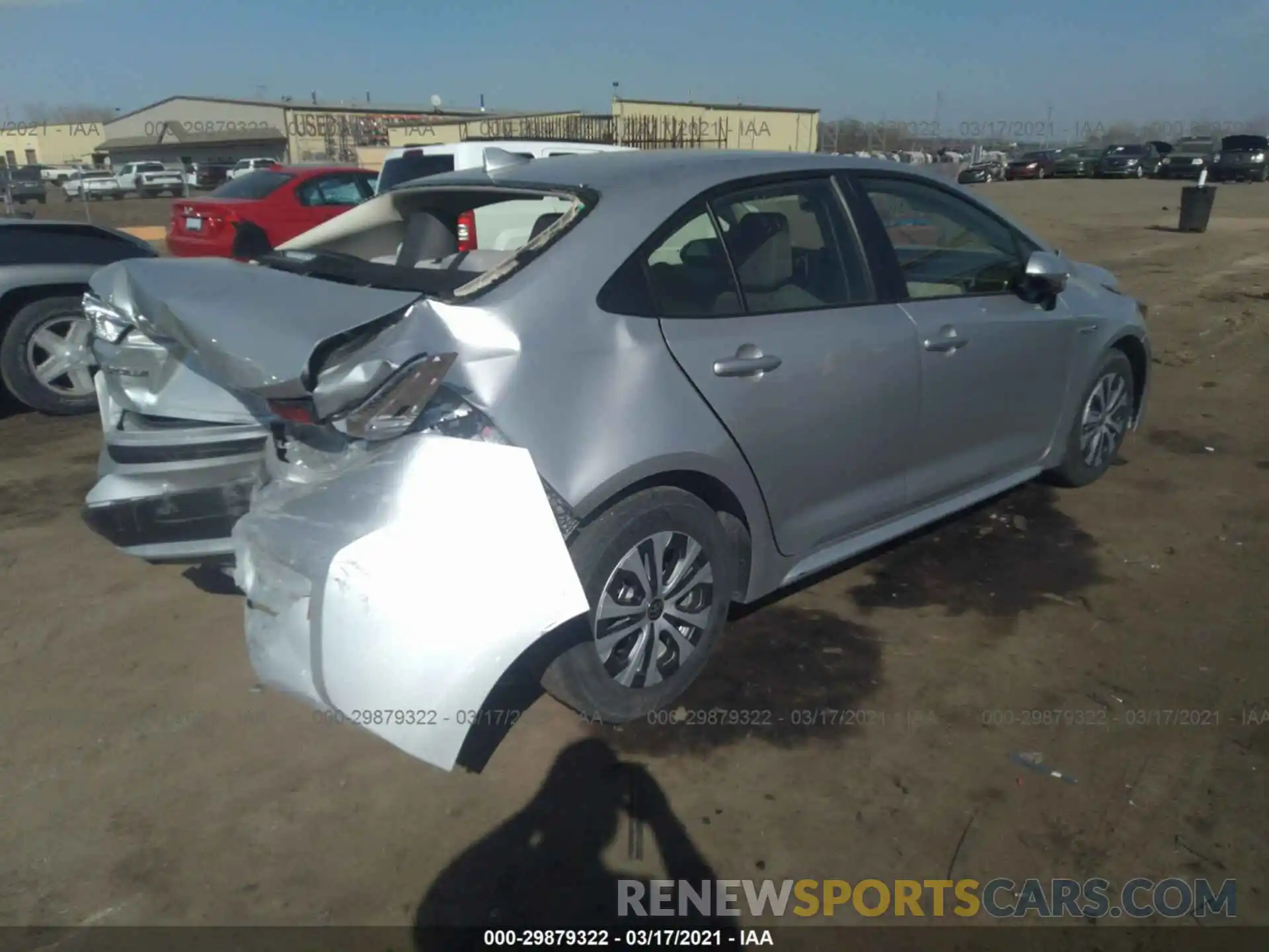 4 Photograph of a damaged car JTDEBRBE9LJ018833 TOYOTA COROLLA 2020