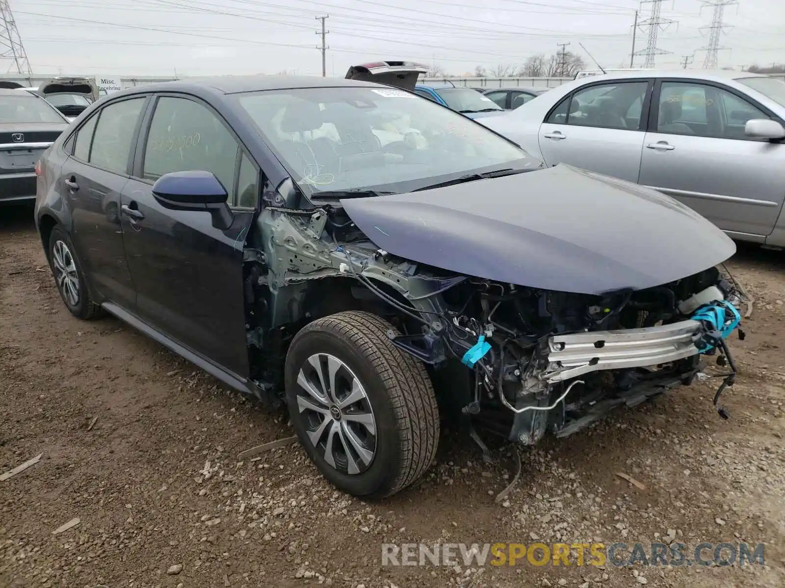 1 Photograph of a damaged car JTDEBRBE9LJ019223 TOYOTA COROLLA 2020