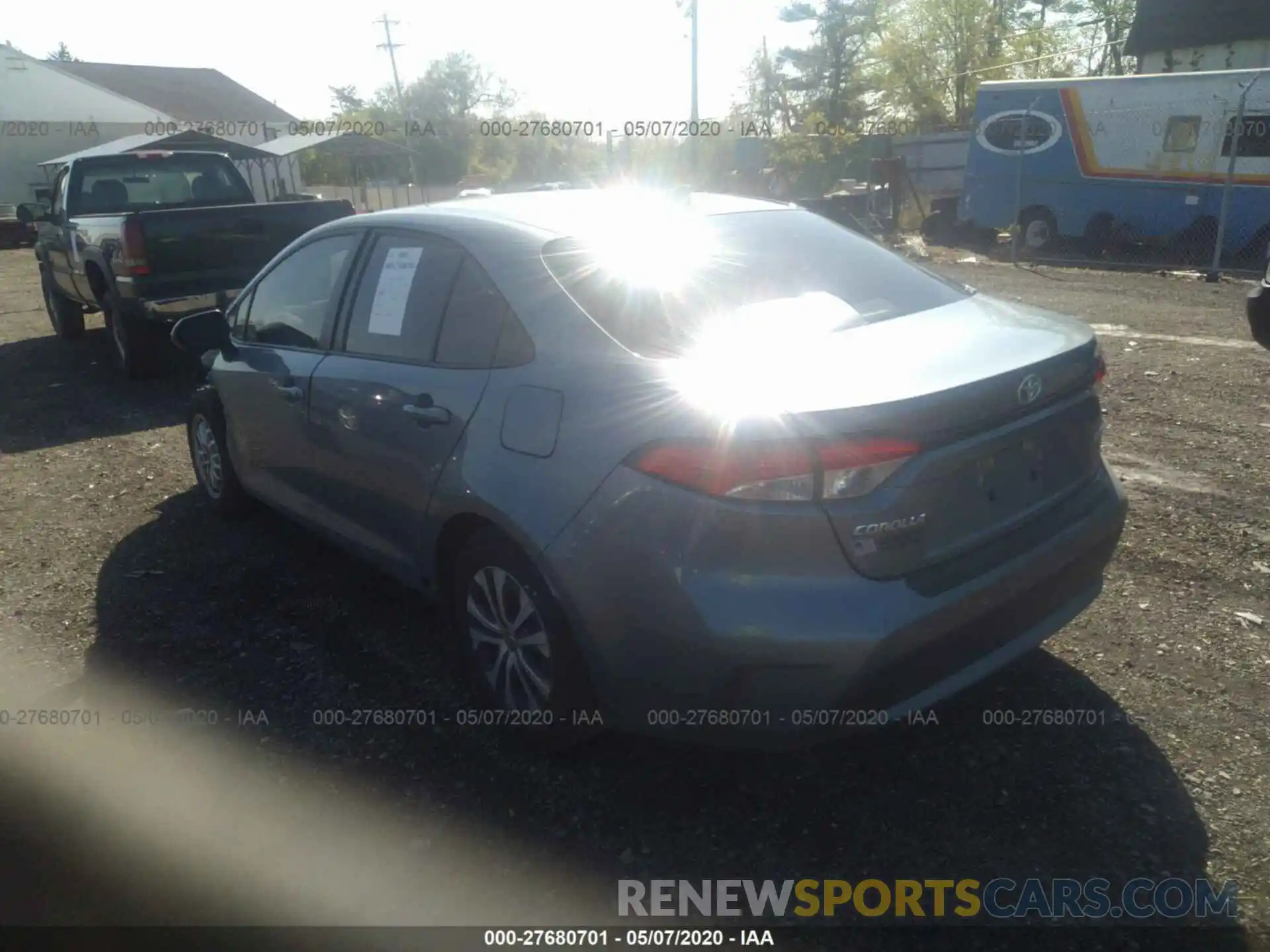 3 Photograph of a damaged car JTDEBRBE9LJ020601 TOYOTA COROLLA 2020