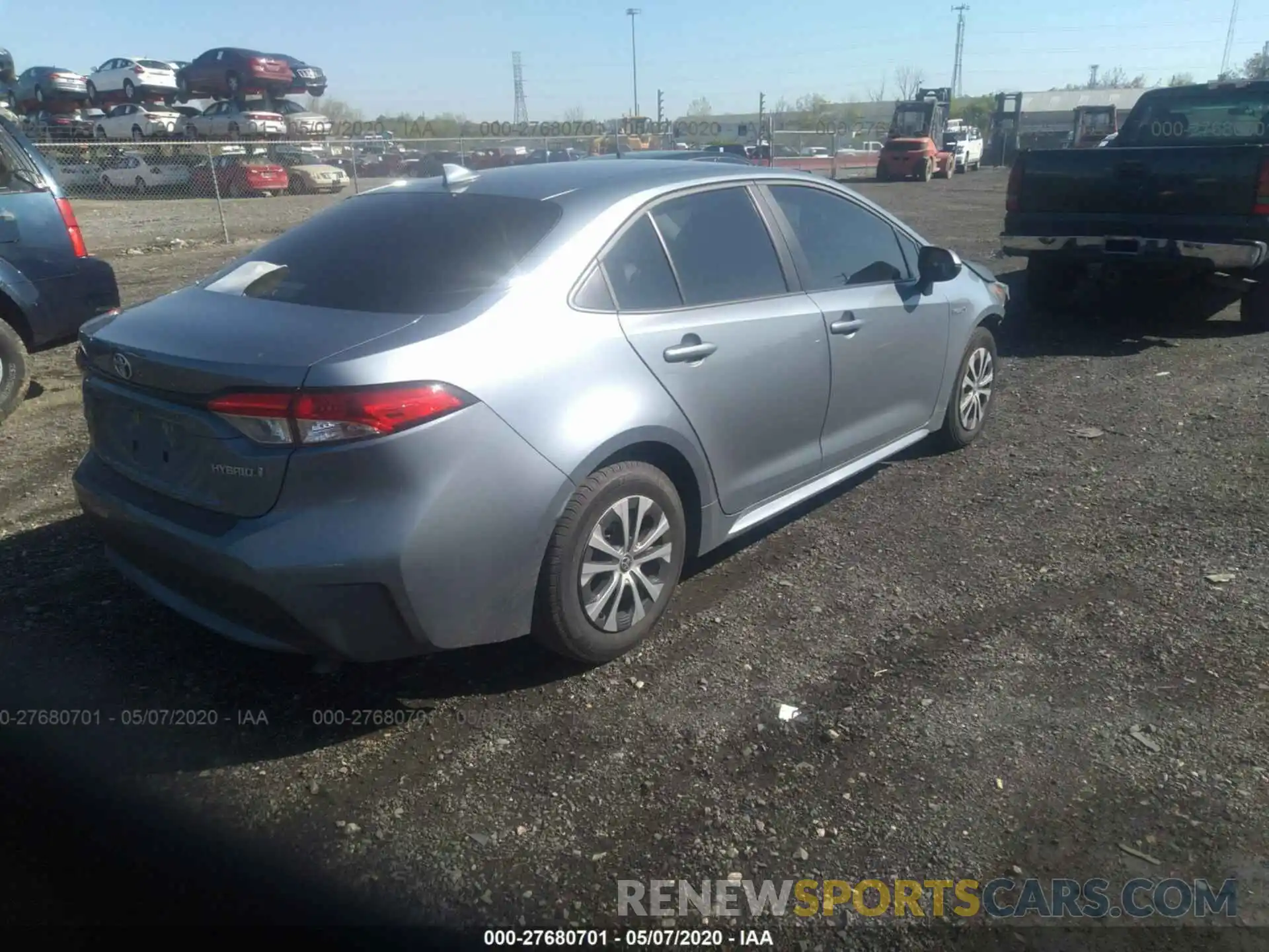 4 Photograph of a damaged car JTDEBRBE9LJ020601 TOYOTA COROLLA 2020