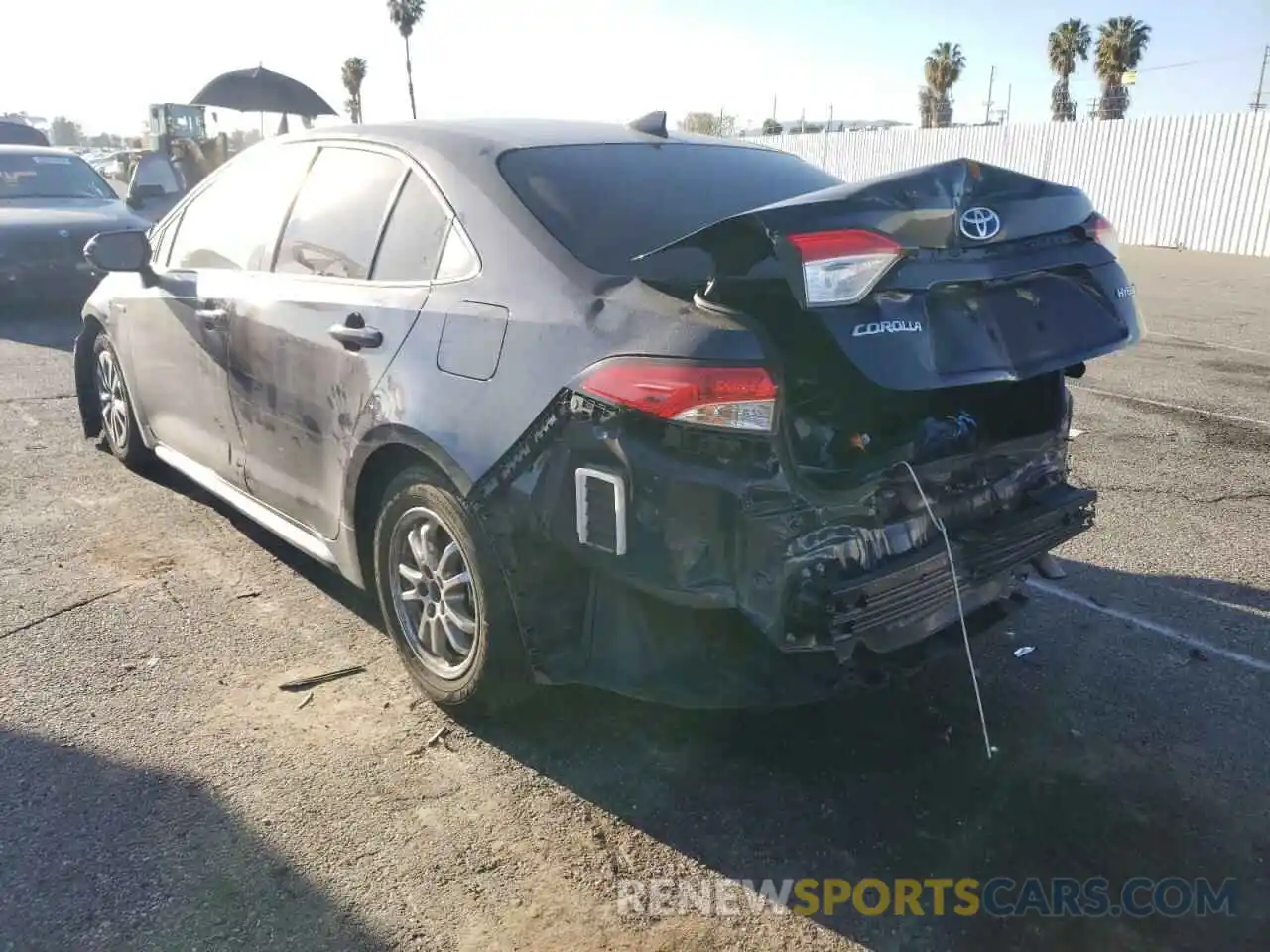 3 Photograph of a damaged car JTDEBRBE9LJ021859 TOYOTA COROLLA 2020