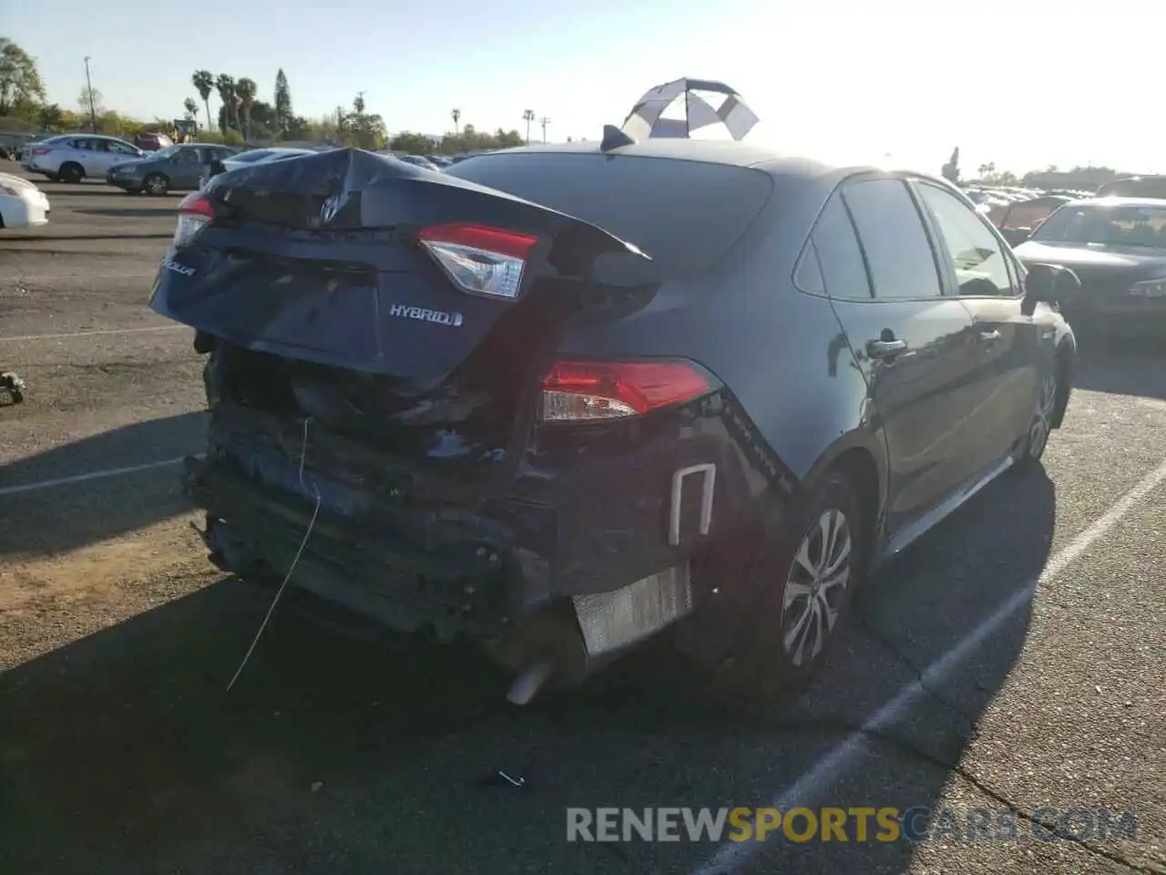 4 Photograph of a damaged car JTDEBRBE9LJ021859 TOYOTA COROLLA 2020