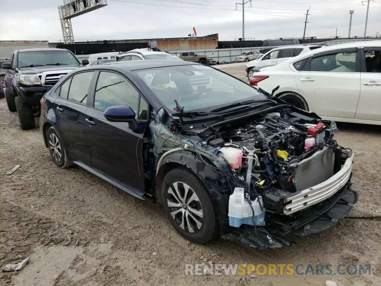 1 Photograph of a damaged car JTDEBRBE9LJ022705 TOYOTA COROLLA 2020