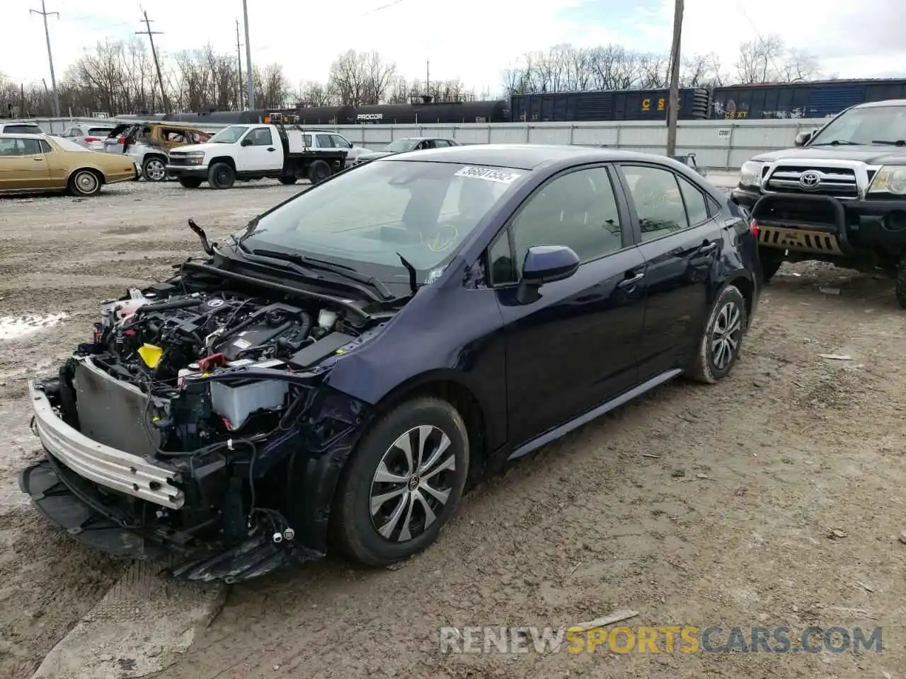 2 Photograph of a damaged car JTDEBRBE9LJ022705 TOYOTA COROLLA 2020