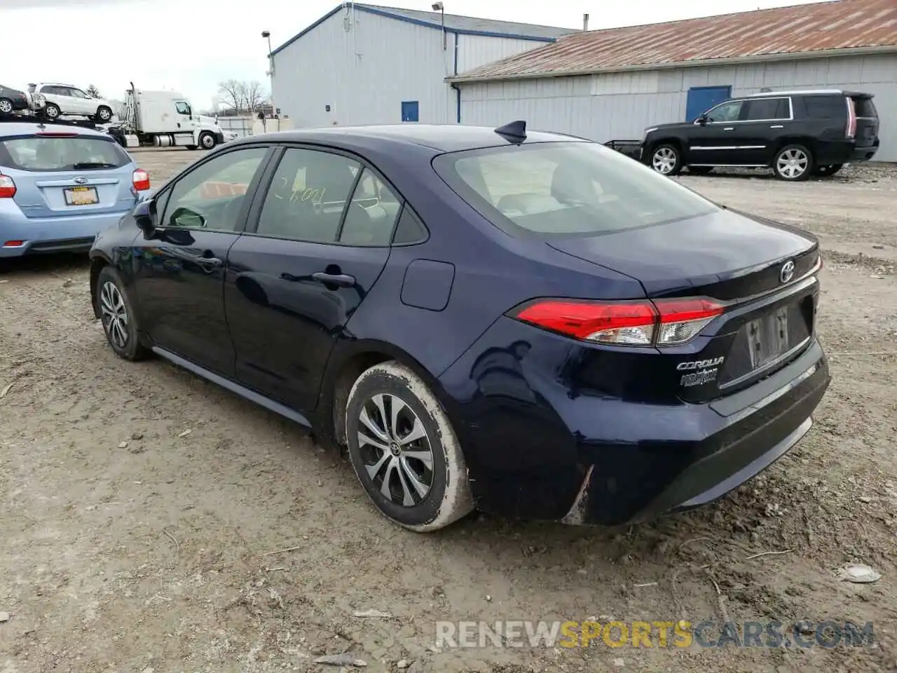 3 Photograph of a damaged car JTDEBRBE9LJ022705 TOYOTA COROLLA 2020