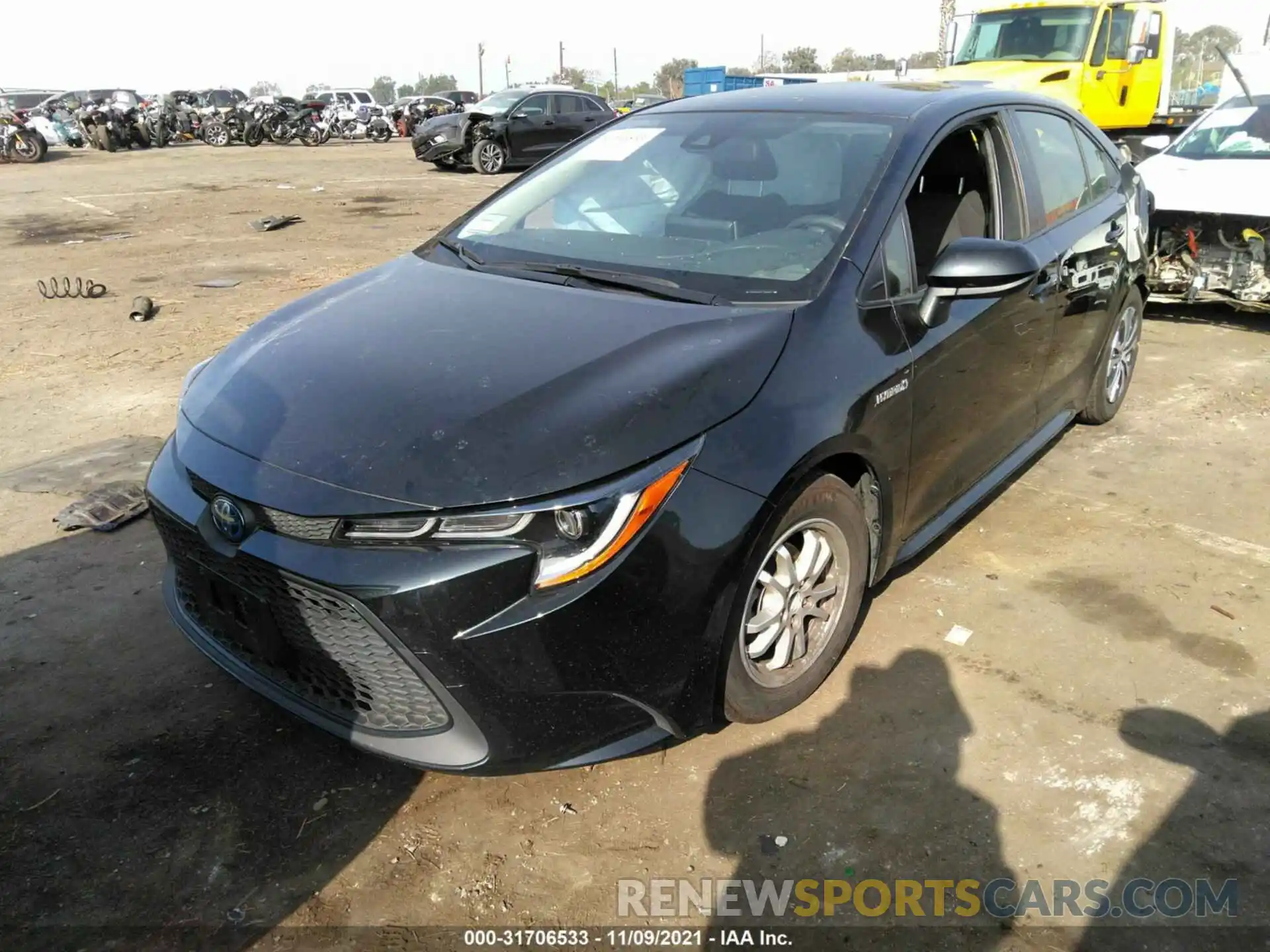 2 Photograph of a damaged car JTDEBRBE9LJ023594 TOYOTA COROLLA 2020