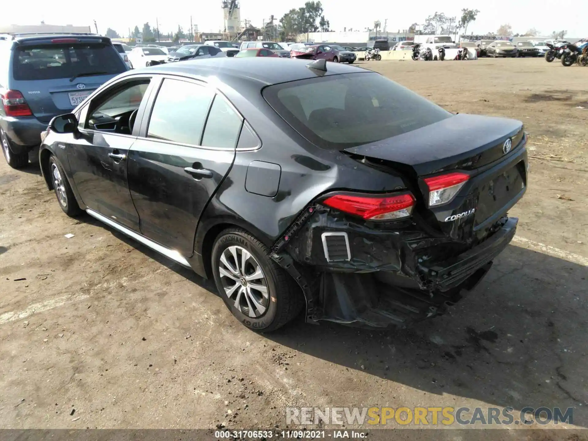 3 Photograph of a damaged car JTDEBRBE9LJ023594 TOYOTA COROLLA 2020