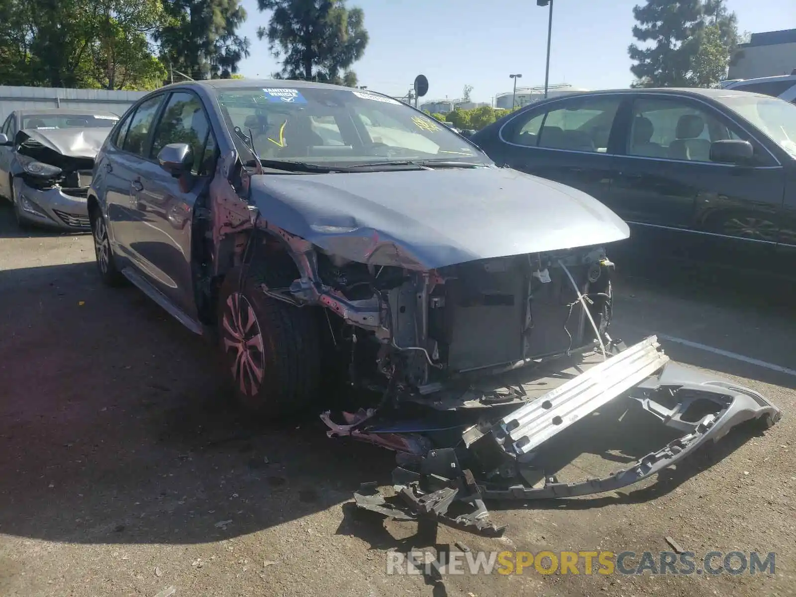 1 Photograph of a damaged car JTDEBRBE9LJ024809 TOYOTA COROLLA 2020