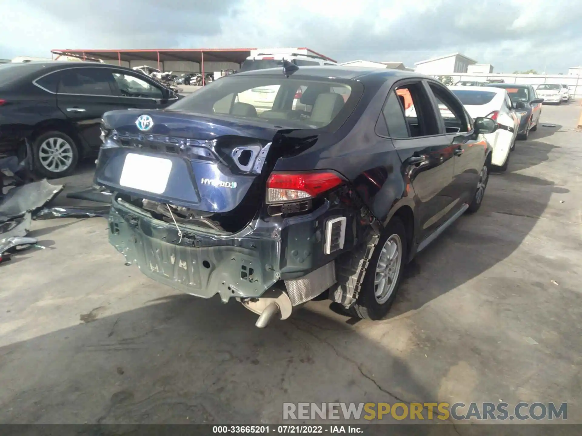 4 Photograph of a damaged car JTDEBRBE9LJ024826 TOYOTA COROLLA 2020