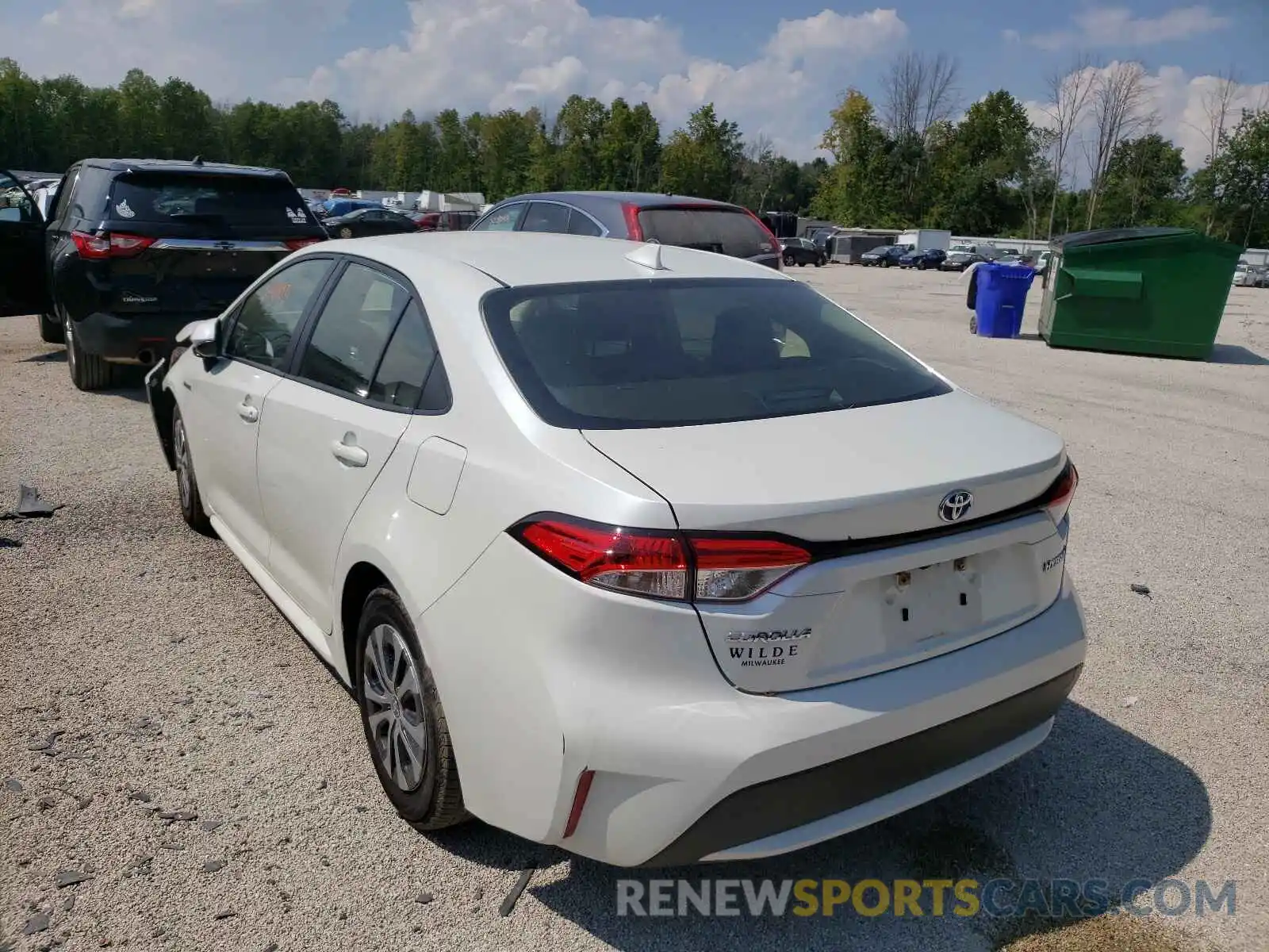 3 Photograph of a damaged car JTDEBRBE9LJ024860 TOYOTA COROLLA 2020