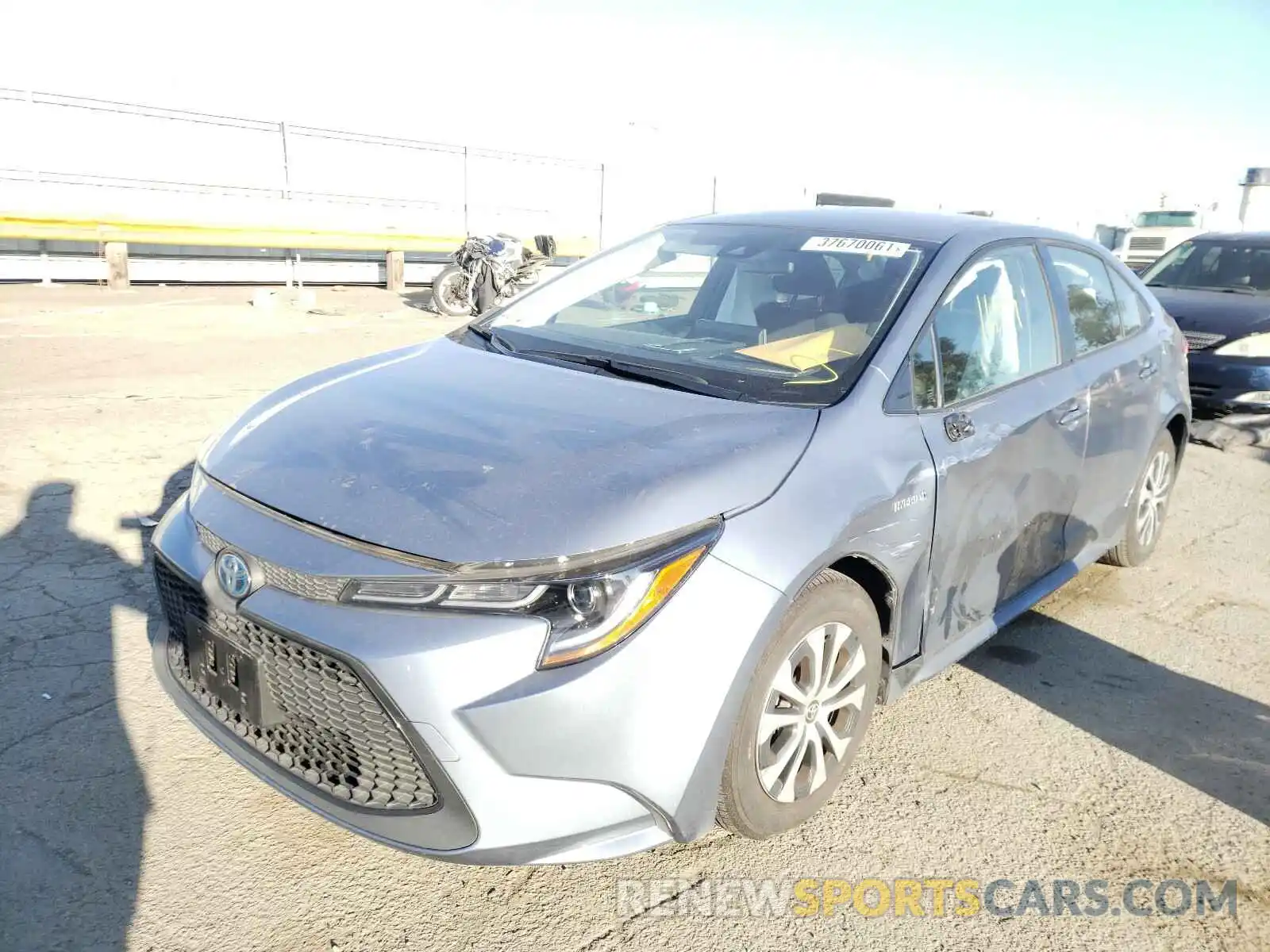 2 Photograph of a damaged car JTDEBRBE9LJ024888 TOYOTA COROLLA 2020