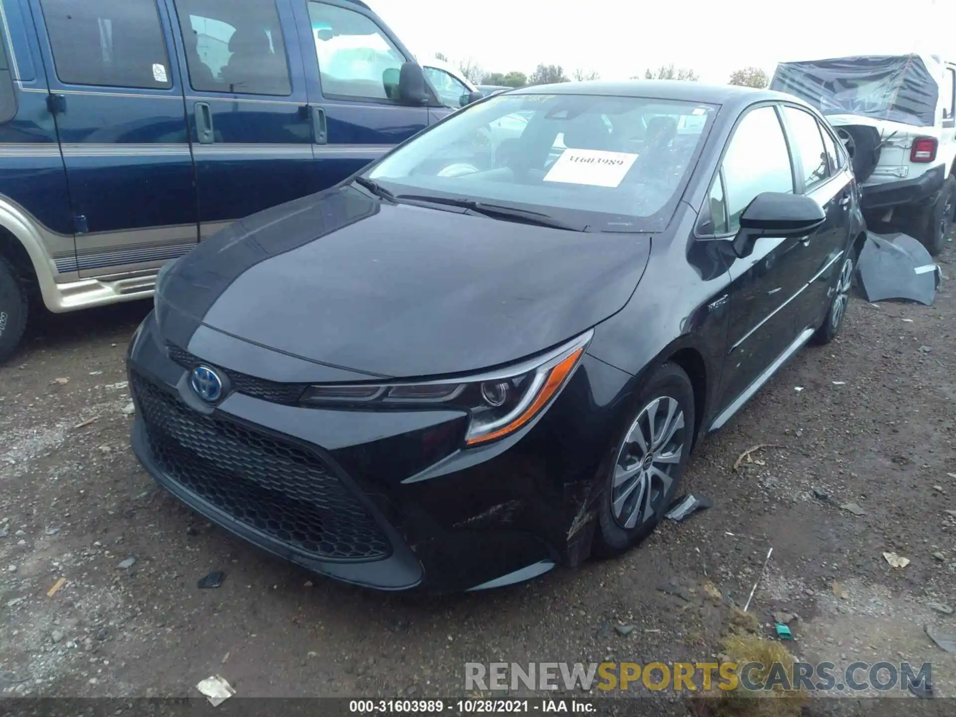 2 Photograph of a damaged car JTDEBRBE9LJ025118 TOYOTA COROLLA 2020